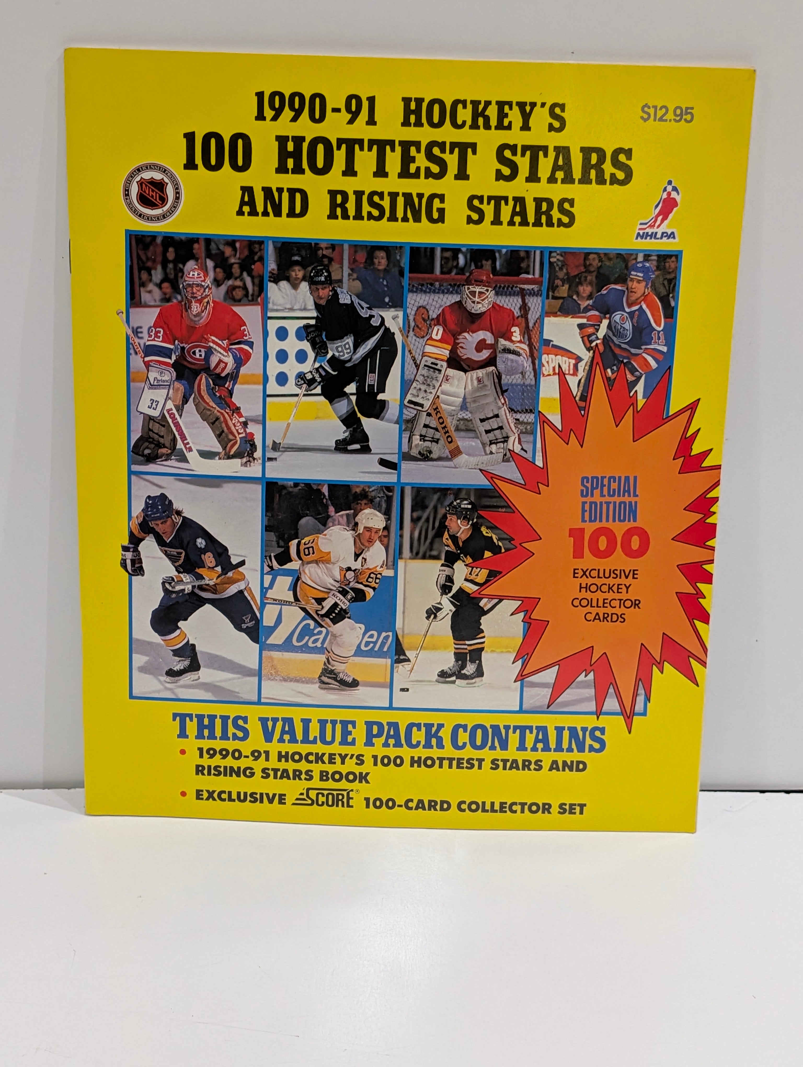 Vintage 1990-91 Hockey 100 Hottest Stars Score Card Set Book NHL NHLPA