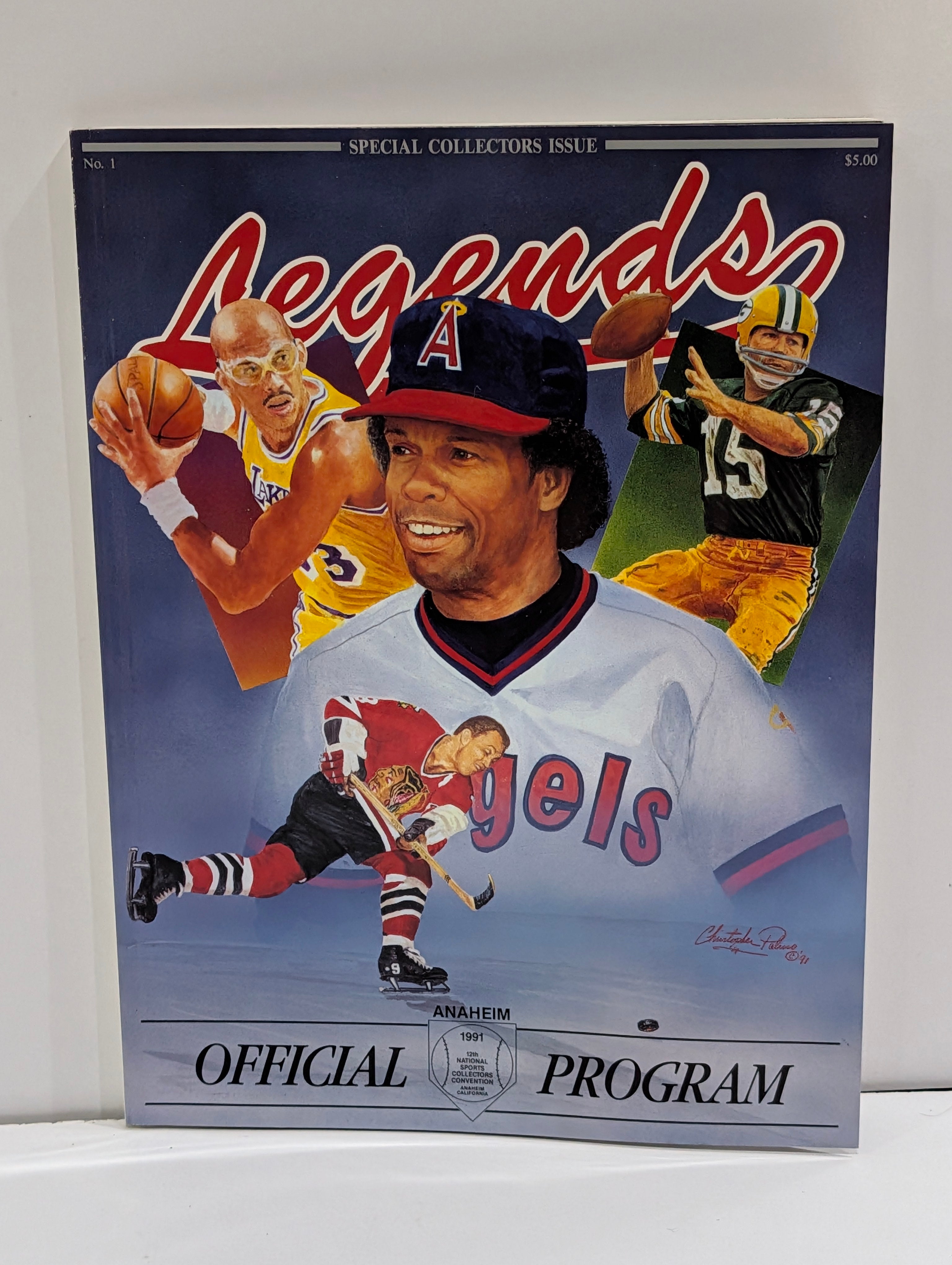 Vintage 1991 Legends Special Collectors Issue Anaheim Program Sports Art