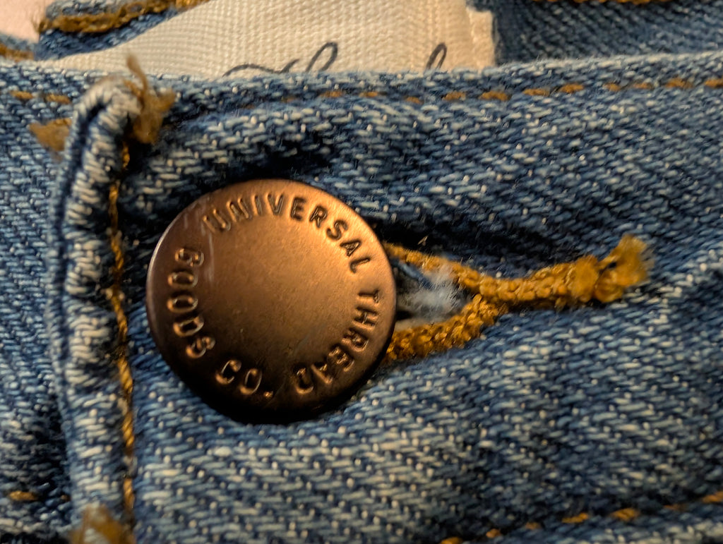 Universal Thread Women’s Relaxed Wide Leg Jeans Size 14 32x32 Blue Denim Cotton