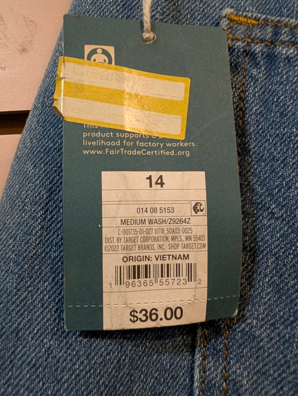 Universal Thread Women’s Relaxed Wide Leg Jeans Size 14 32x32 Blue Denim Cotton