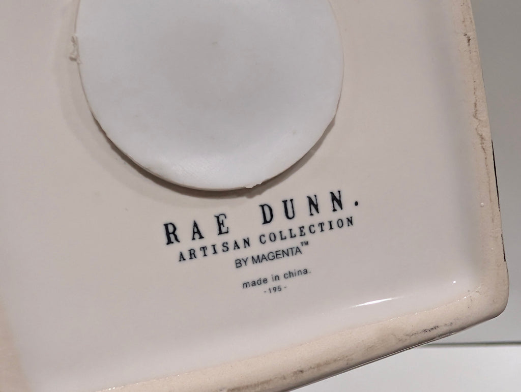 Rae Dunn Travel Fund Ceramic House Coin Bank Magenta Artisan Collection Decor