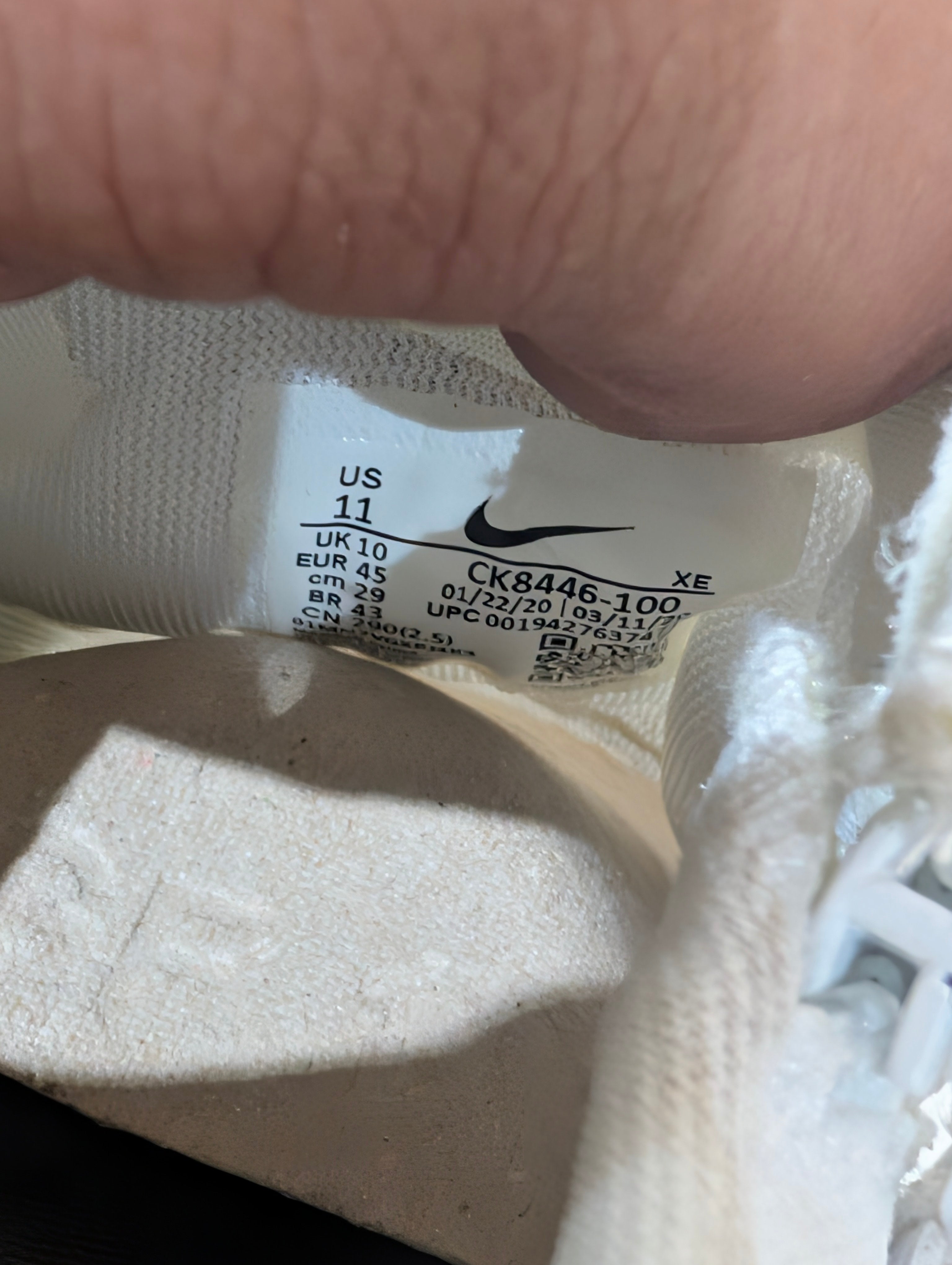Nike Air Zoom Pegasus 37 Running Shoes White Multicolor Mens Size 11 CK8446