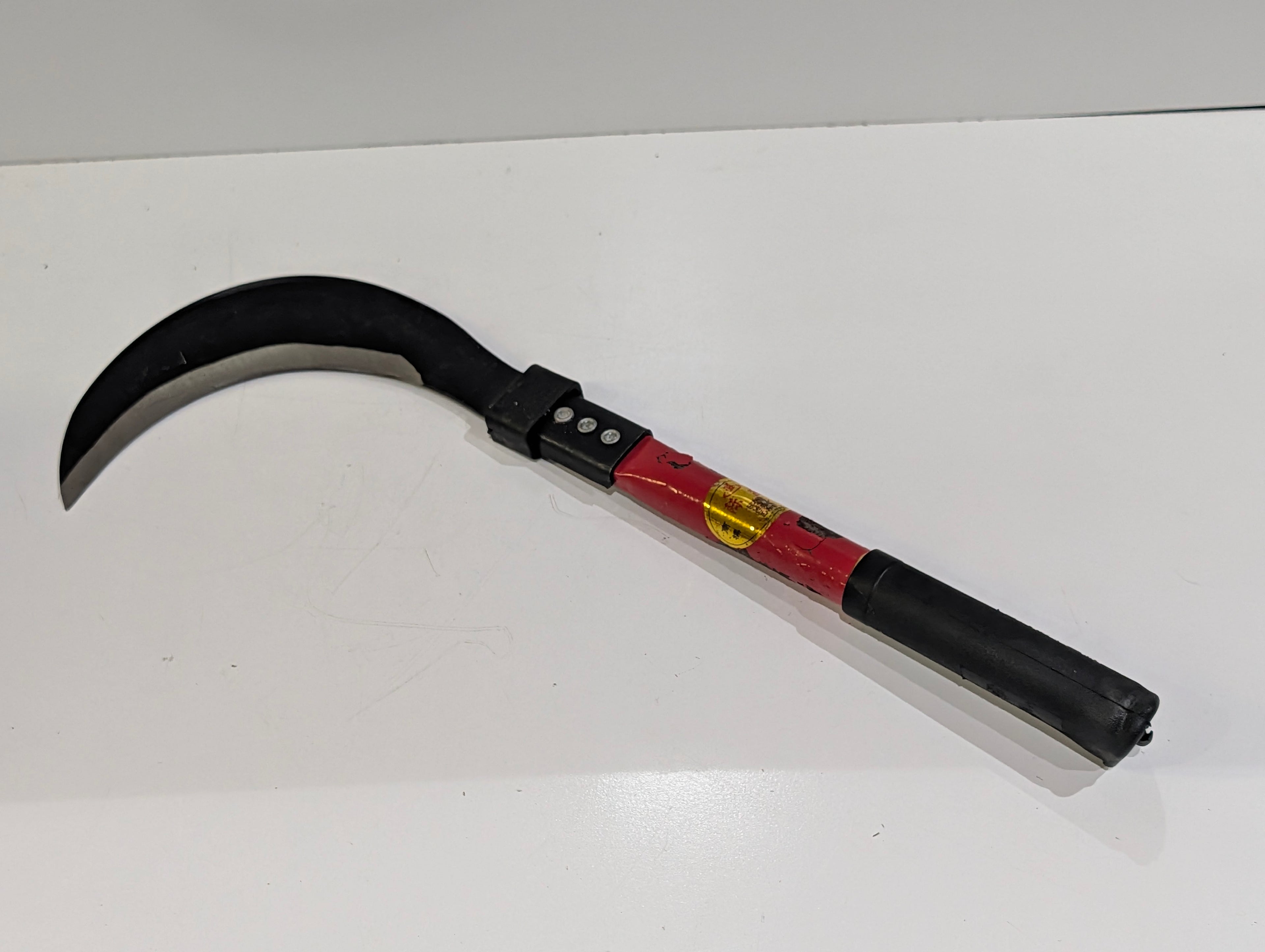 Handheld Garden Sickle Curved Blade Harvest Tool Wood Handle Farming Tool