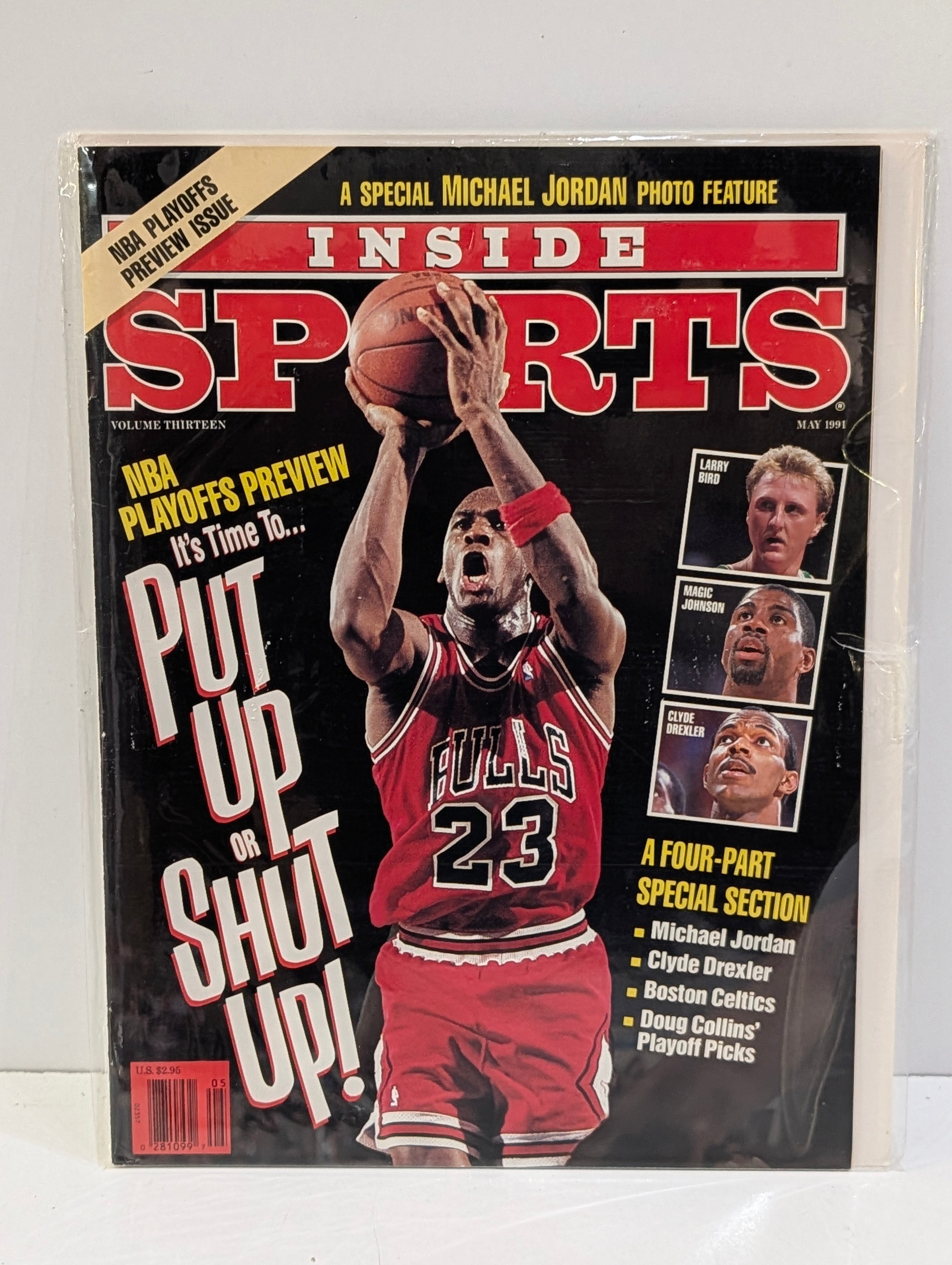 Vintage 1991 Inside Sports Michael Jordan Bulls NBA Playoffs Preview Issue