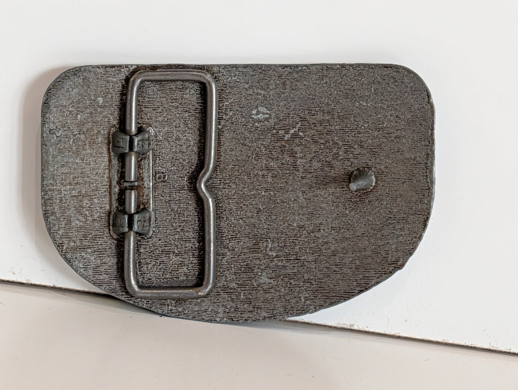 Vintage Raleigh Lights Semi Truck Belt Buckle Pewter Tone Trucker Rig