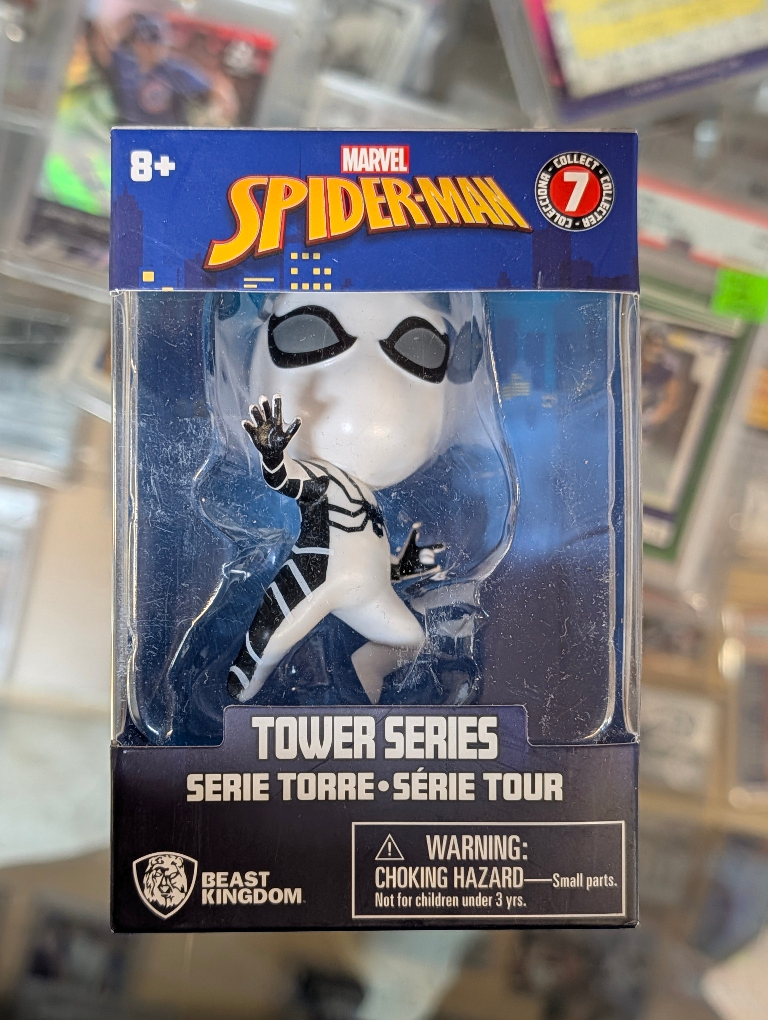 Marvel Spider Man Tower Series Ghost Spider Figure Beast Kingdom Collectible