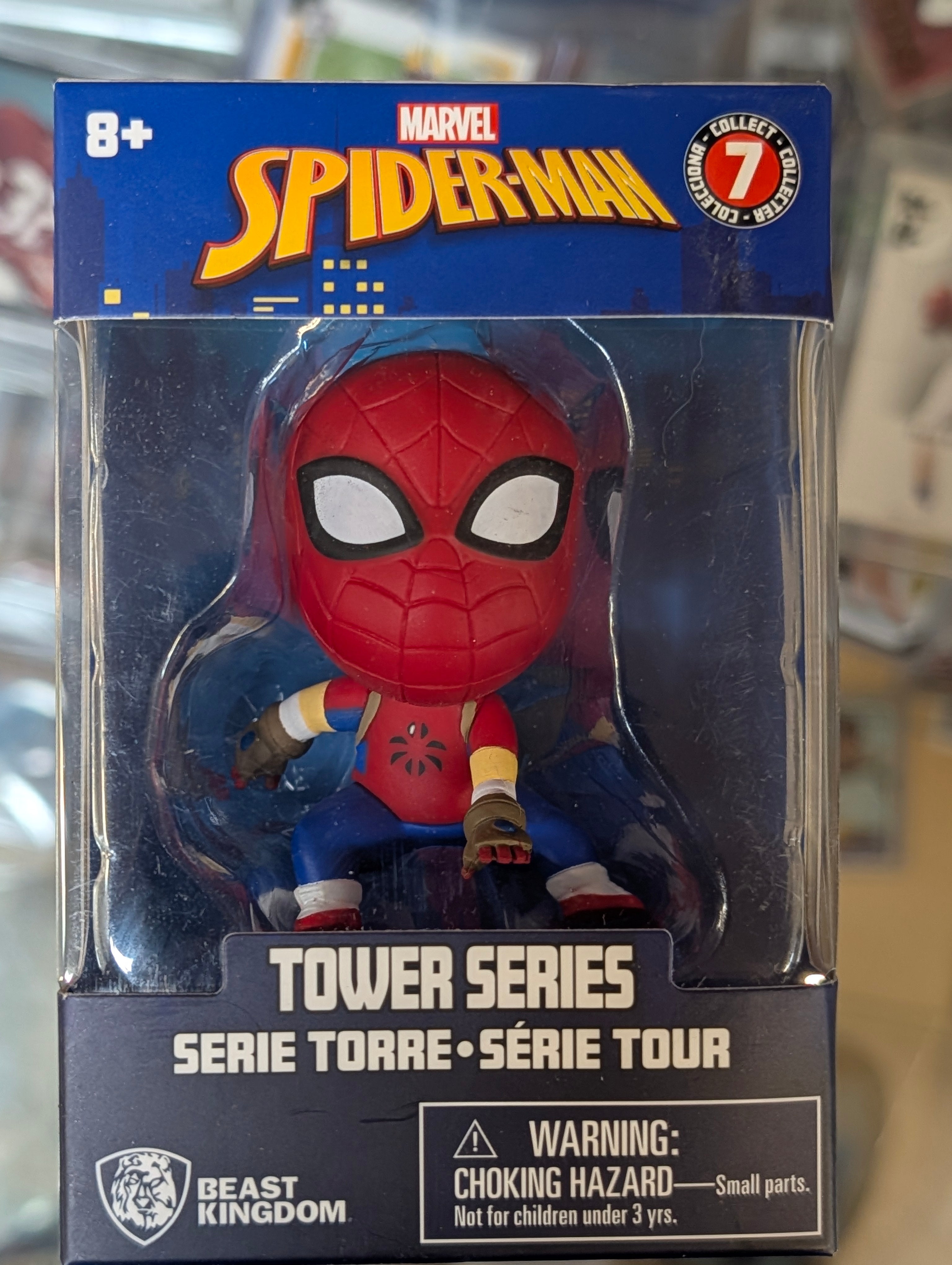 Marvel Spider Man Tower Series Classic Spider Man Figure Beast Kingdom Toy