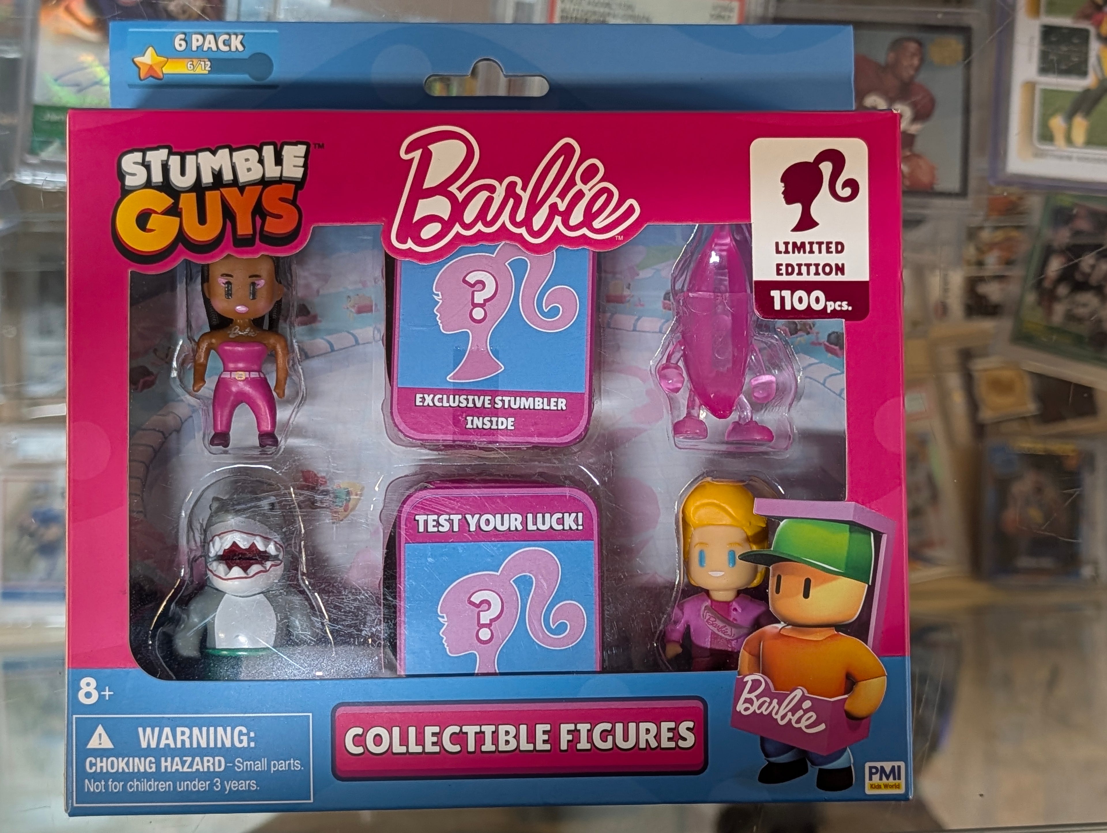 Stumble Guys Barbie Limited Edition 1100pcs Collectible Figure 6 Pack Set