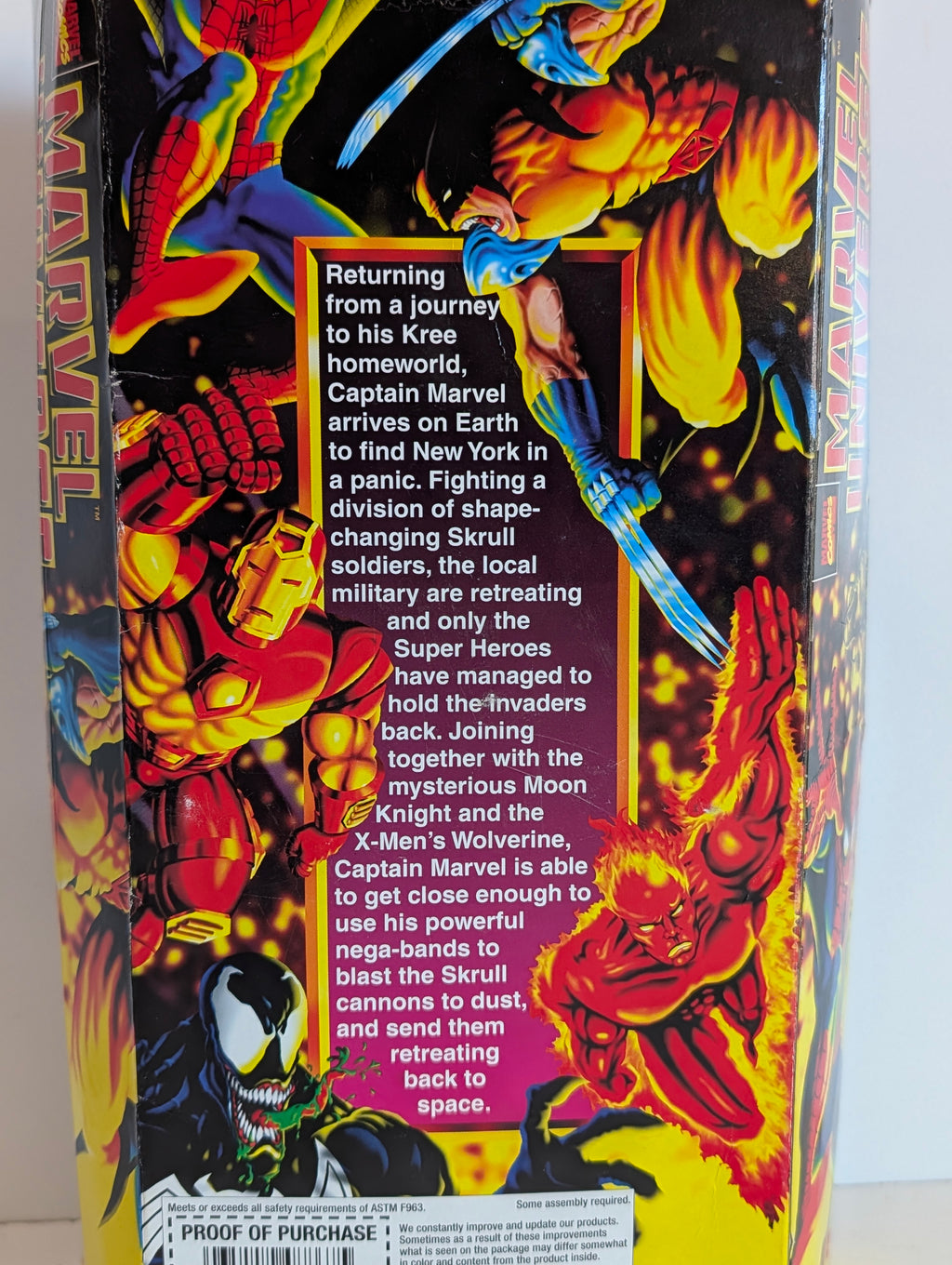 Captain Marvel - Vintage 1995 Toy Biz Marvel Universe Captain Marvel 10 Inch Action Figure In Box
