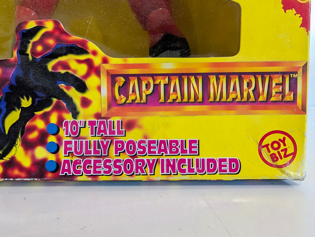 Captain Marvel - Vintage 1995 Toy Biz Marvel Universe Captain Marvel 10 Inch Action Figure In Box