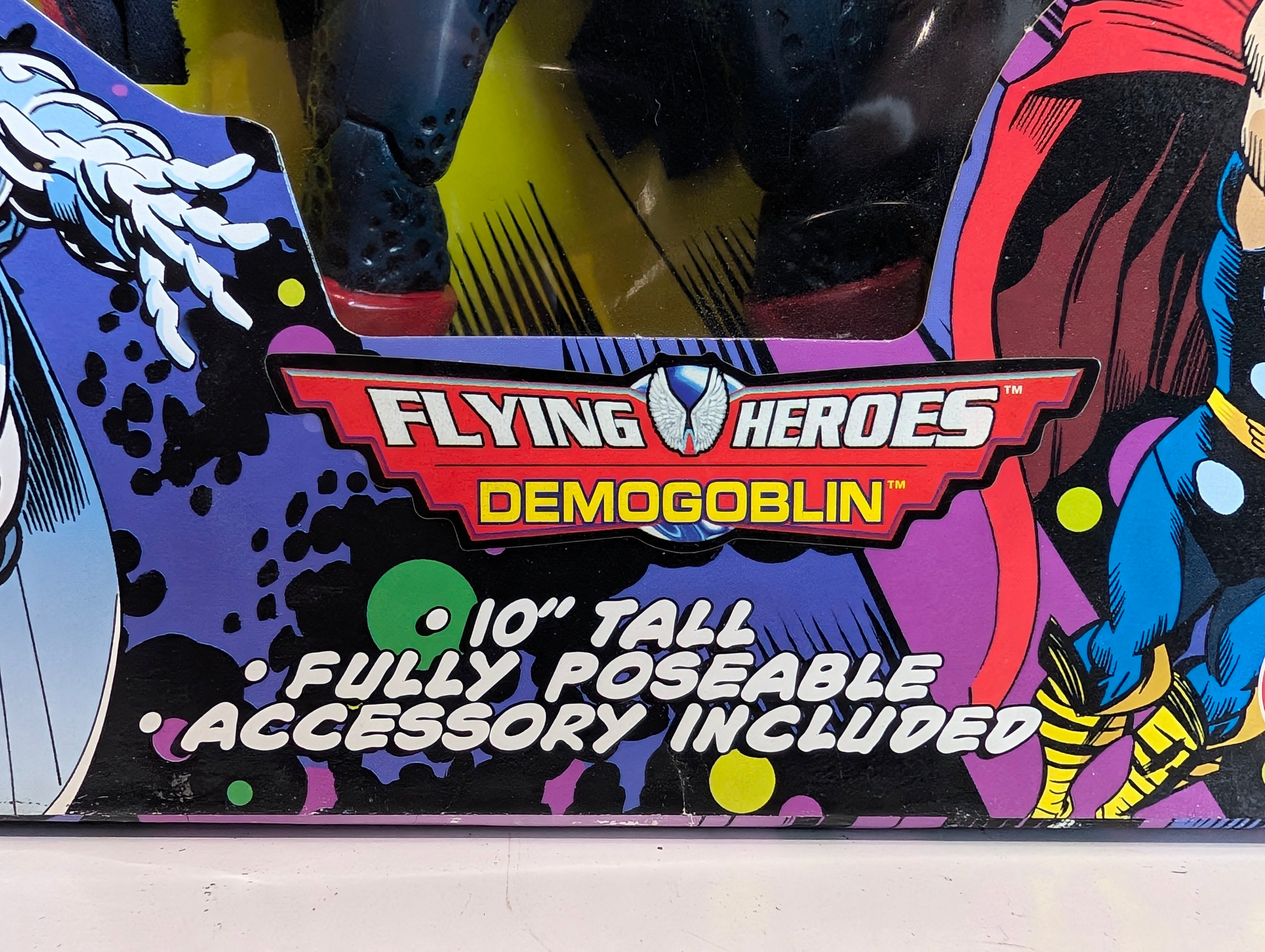 Demogoblin - Vintage 1998 Toy Biz Marvel Universe Demogoblin Flying Heroes 10 Inch Figure In Box
