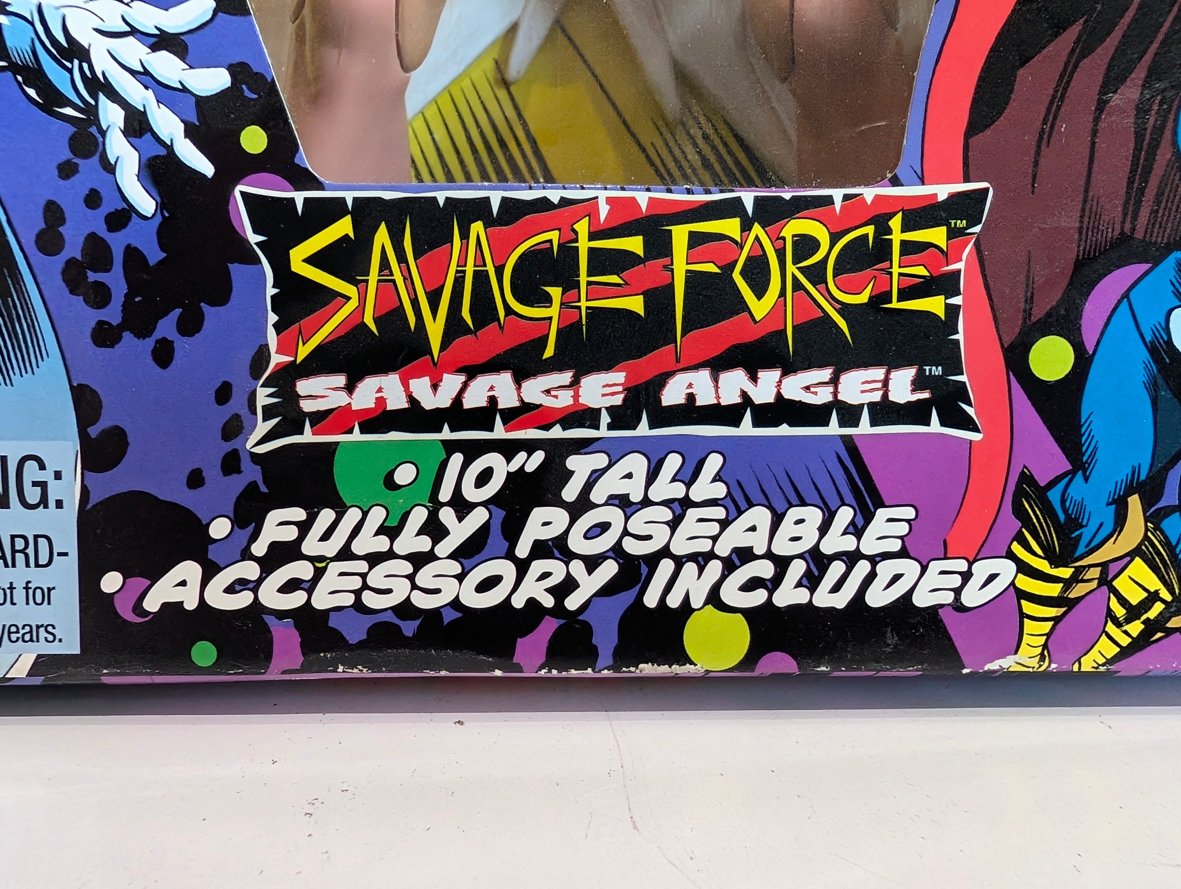 Angel - Vintage 1998 Toy Biz Marvel Universe Savage Force Angel 10 Inch Figure MIB