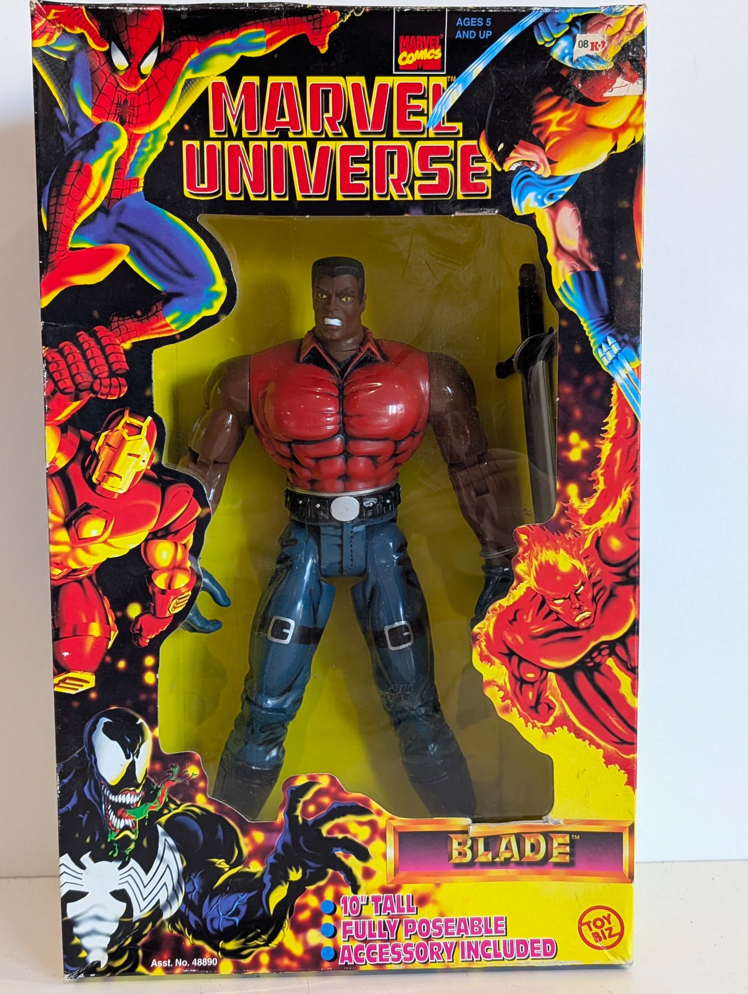 Blade - Vintage 1997 Toy Biz Marvel Universe Blade 10 Inch Action Figure MIB Boxed Rare