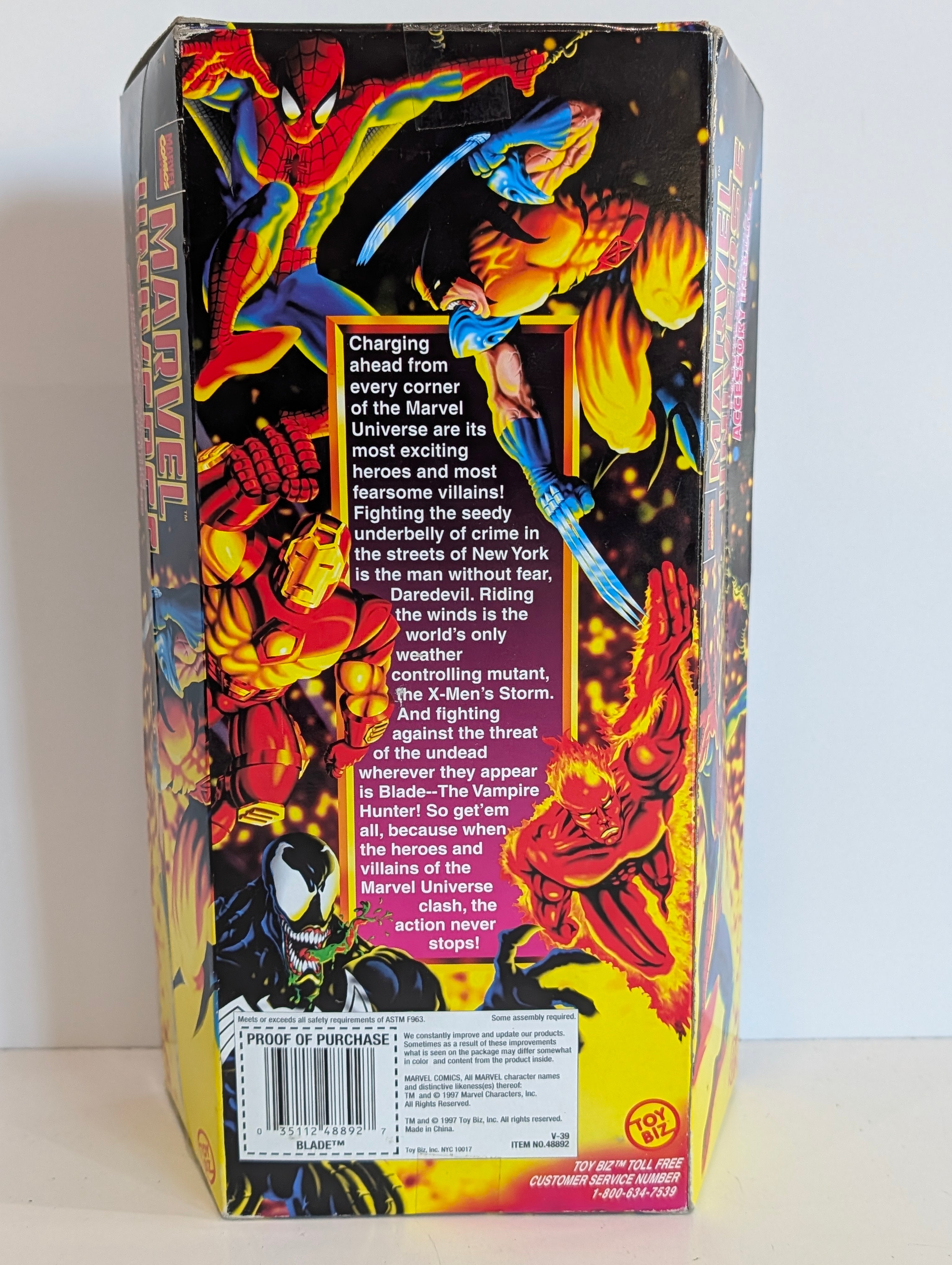 Blade - Vintage 1997 Toy Biz Marvel Universe Blade 10 Inch Action Figure MIB Boxed Rare