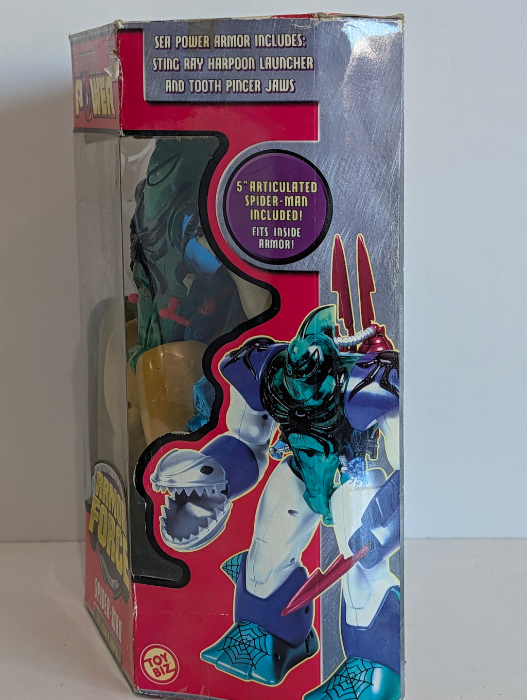 1999 Sea Power Armor Spider-Man Toybiz w/ 5" Sea Spiderman Action Figure NEW