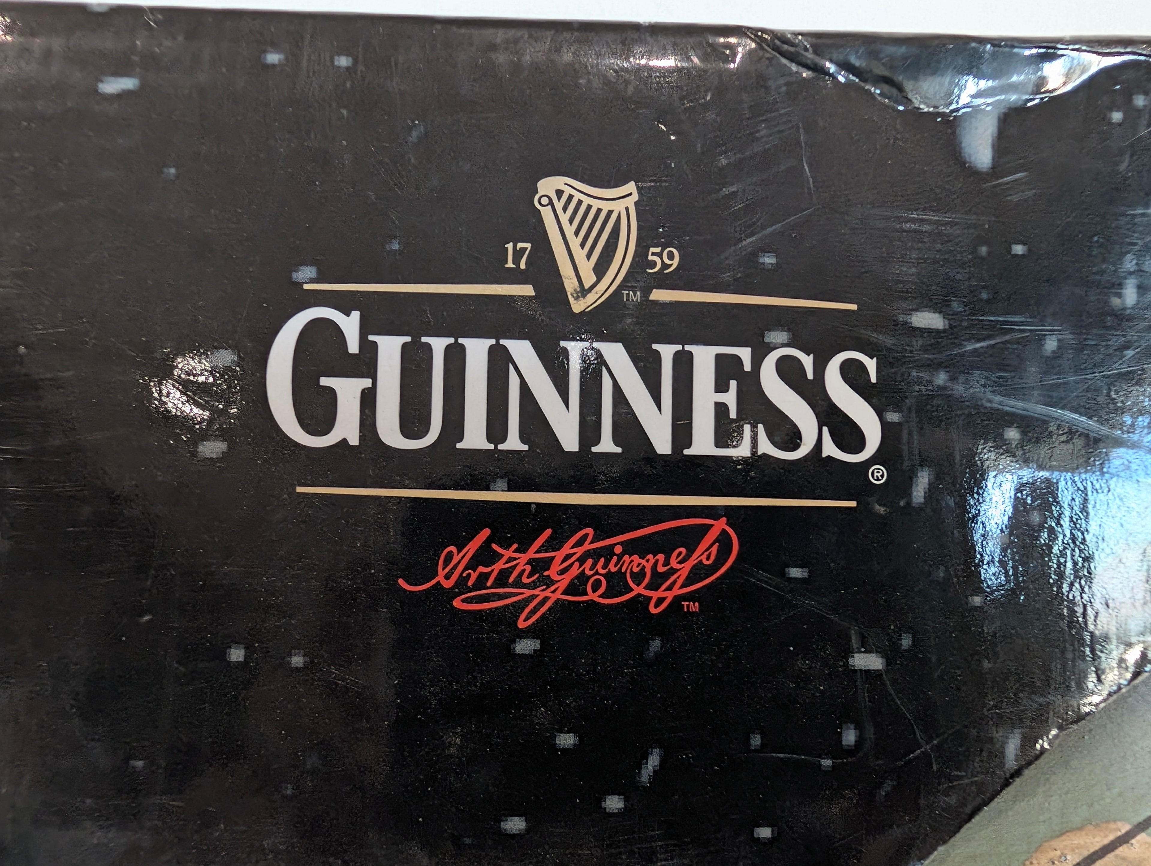 Guinness 3D Wall Art Beer Pint Sign Bar Decor Licensed Display New In Box