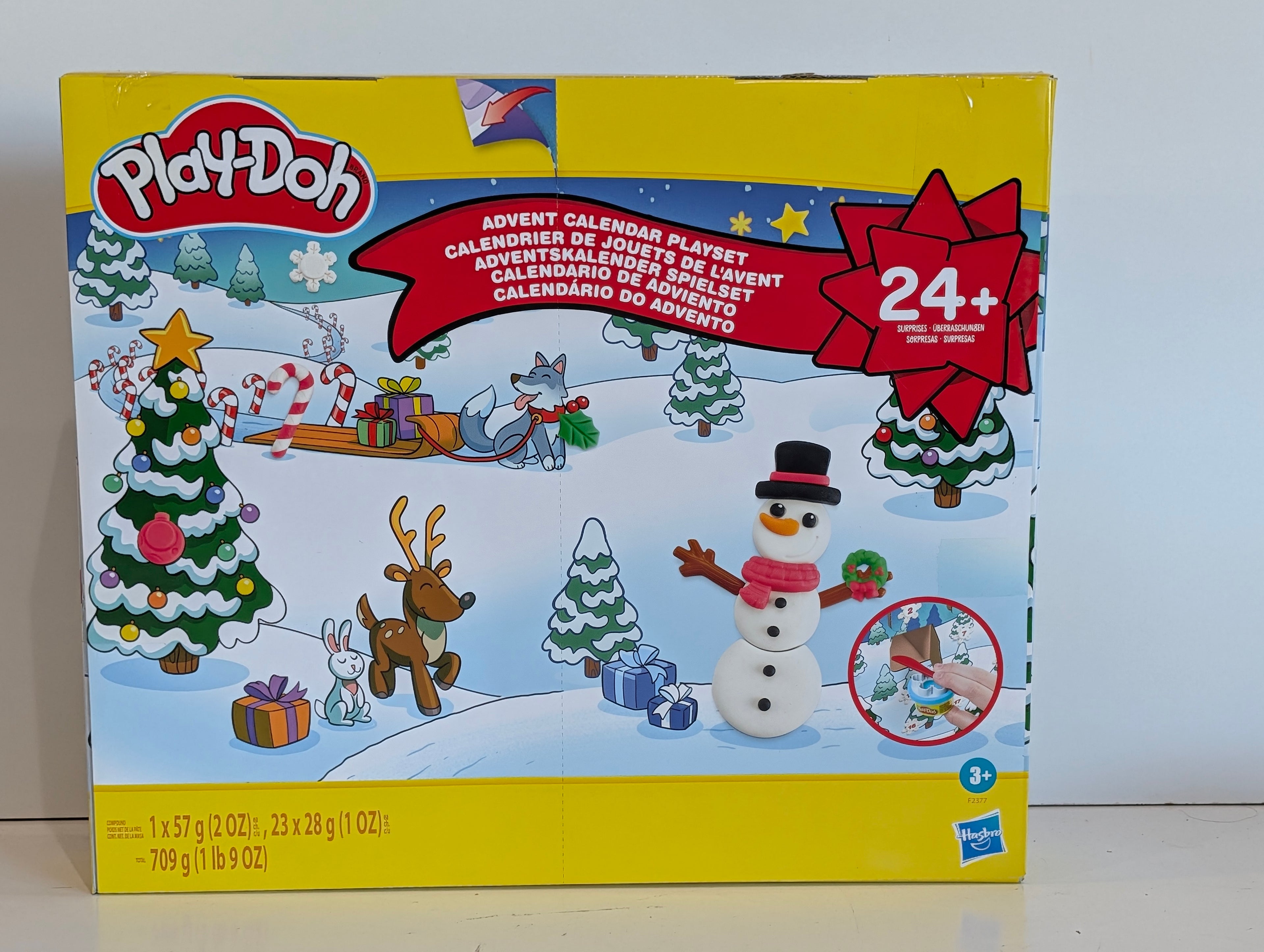 Play-Doh Advent Calendar Playset 24 Surprises Holiday Kids Craft Toy Set