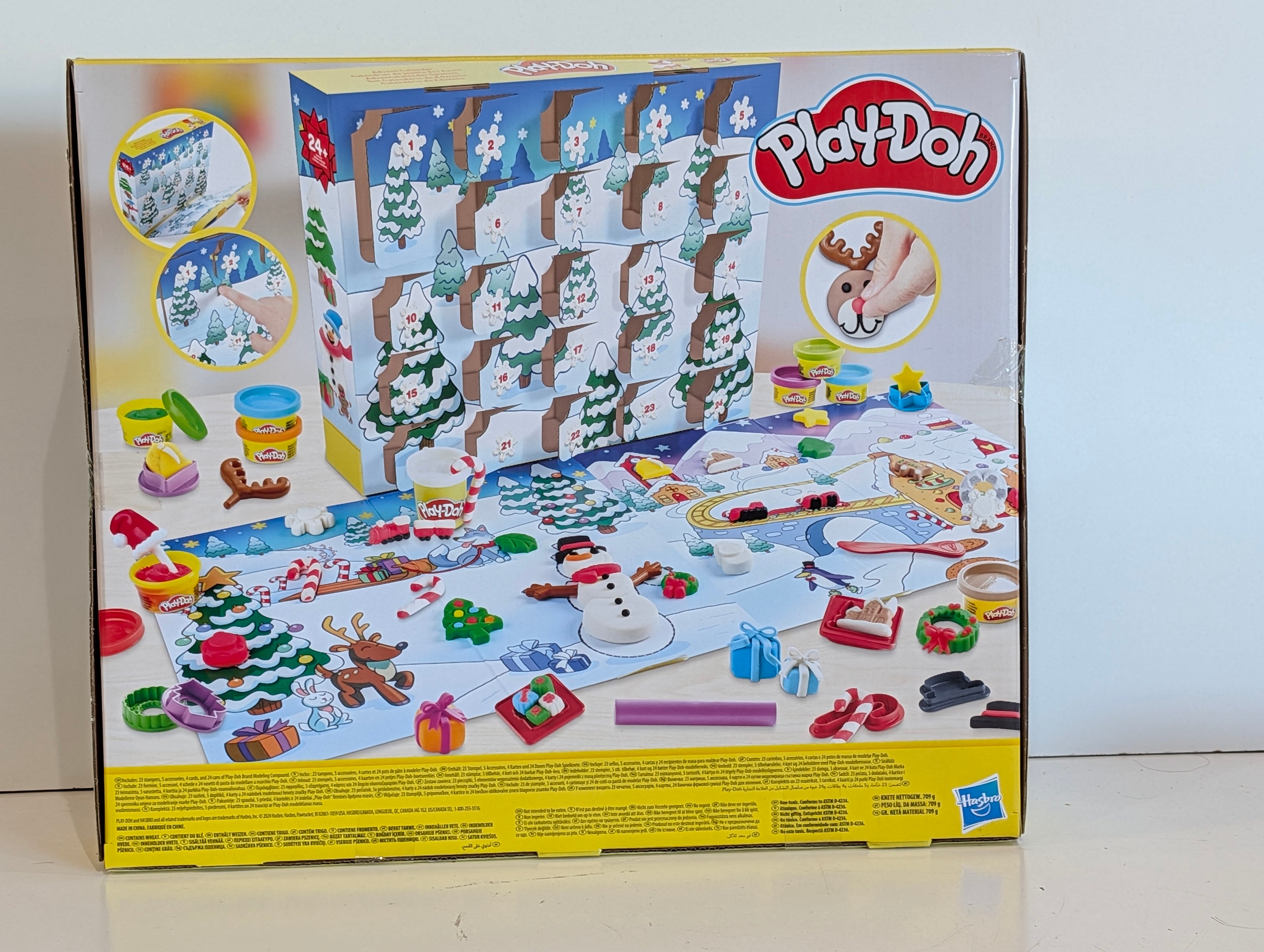 Play-Doh Advent Calendar Playset 24 Surprises Holiday Kids Craft Toy Set