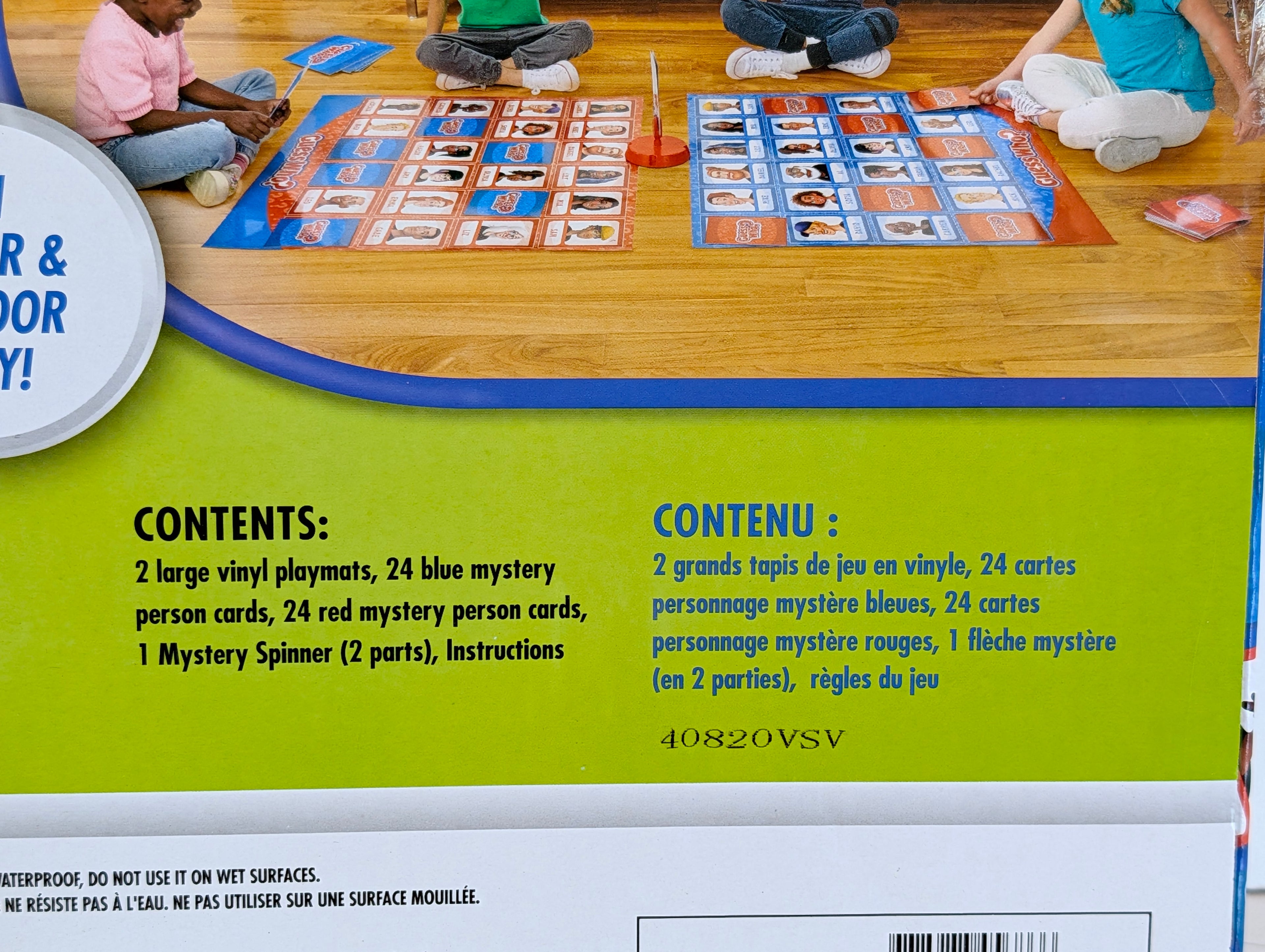 Guess Who Giant Edition Board Game Hasbro Family Kids Indoor Outdoor Play