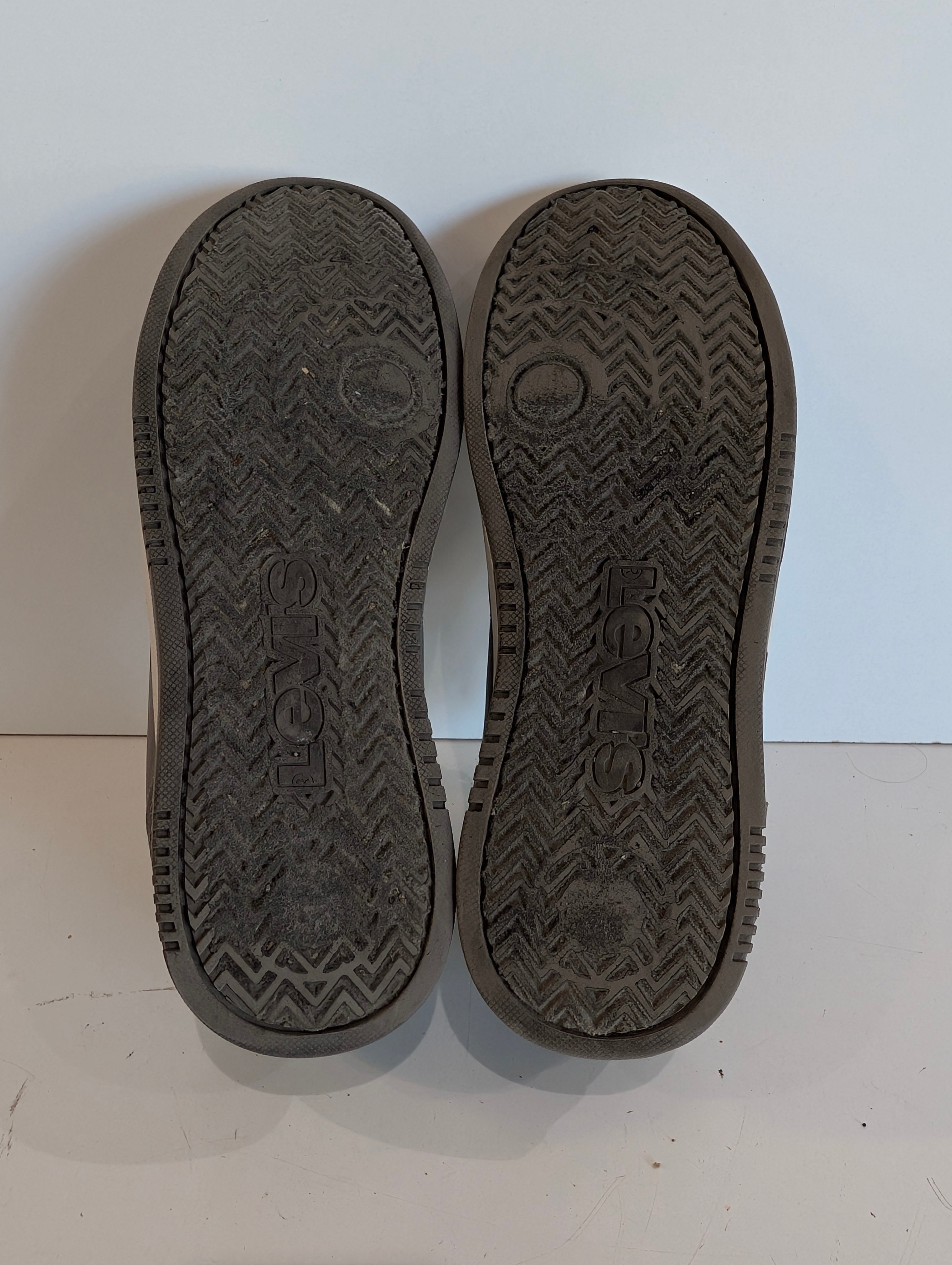 Levis Mens Gray Low Top Sneakers Casual Lace Up Shoes Streetwear Size Unknown