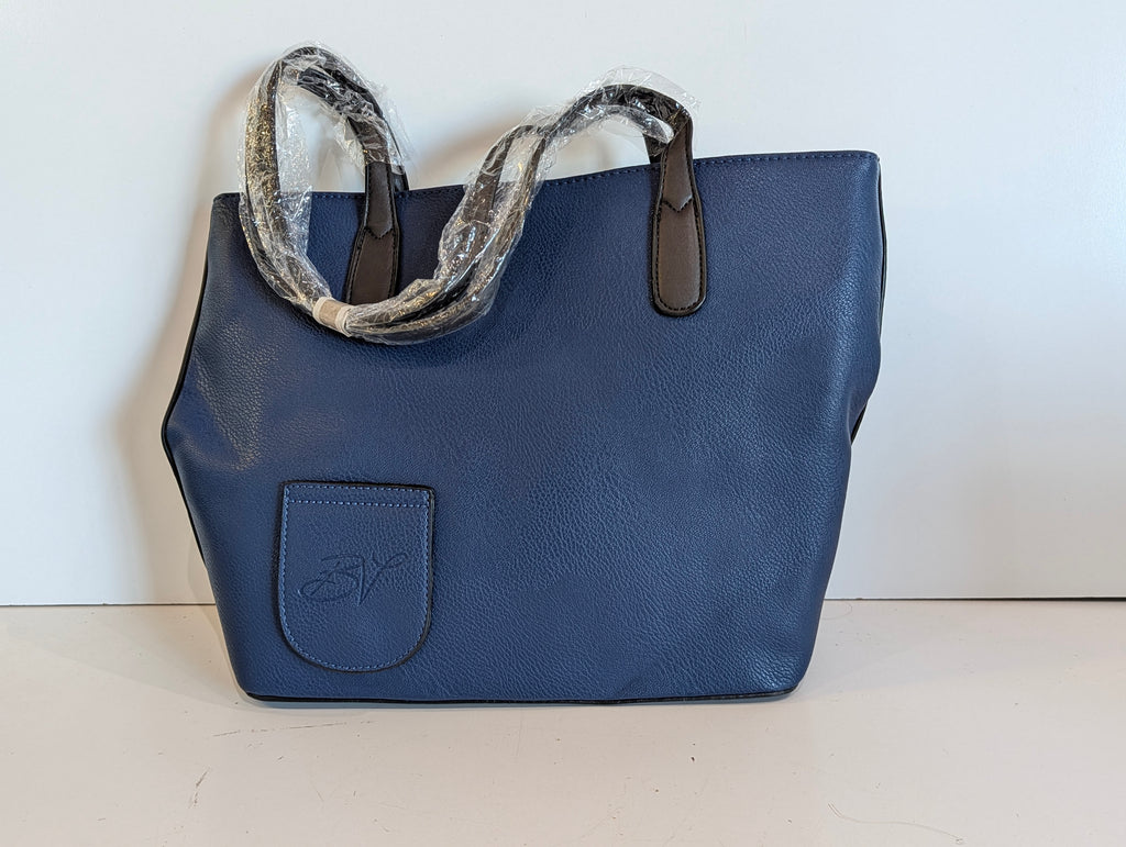 PortoVino Wine Purse Blue Hidden Spout Insulated Tote Bag Bella Vita New