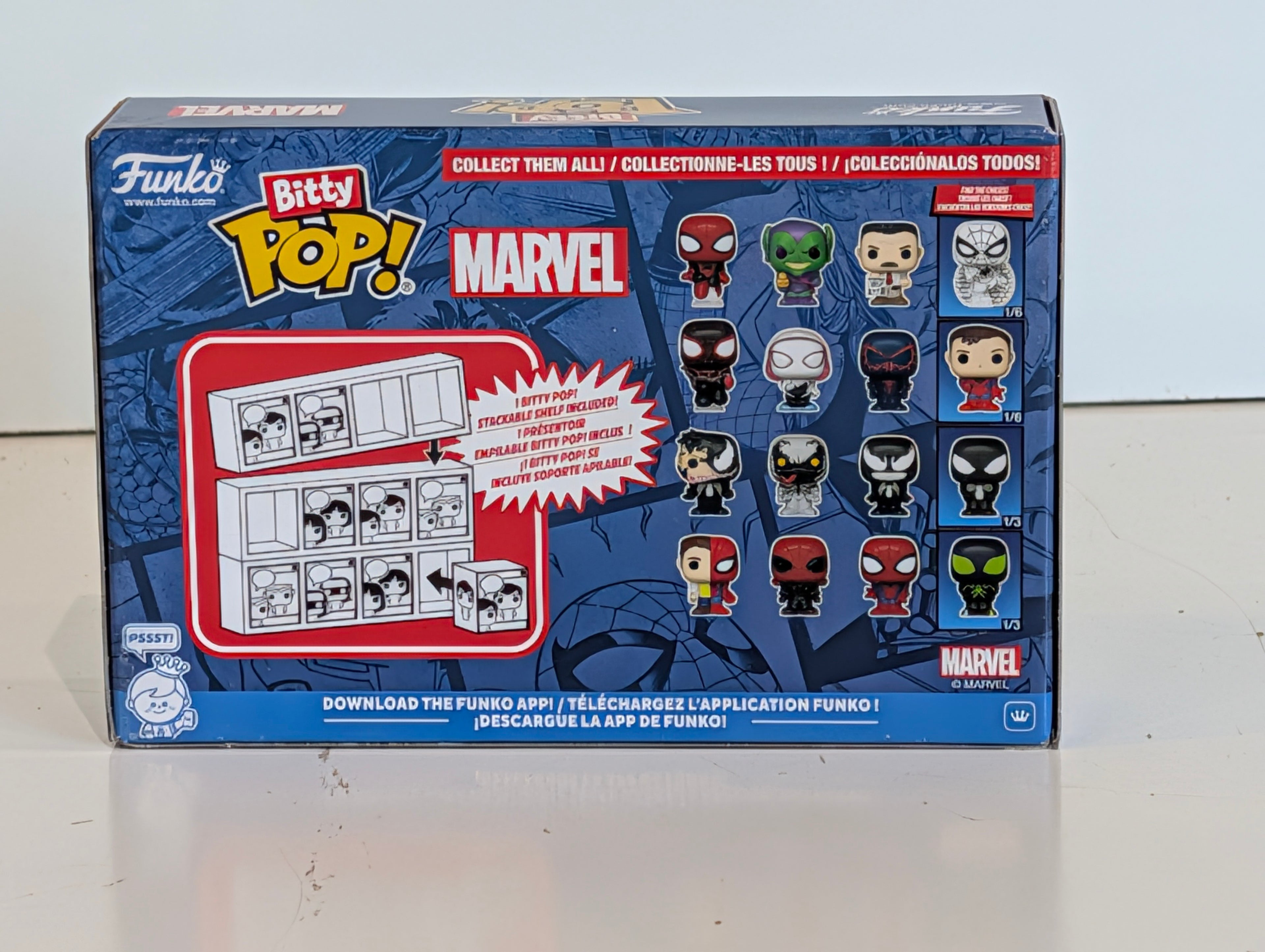 Funko Bitty Pop Marvel Spider-Man 4 Pack Chase Edition Mini Figures Set NIB
