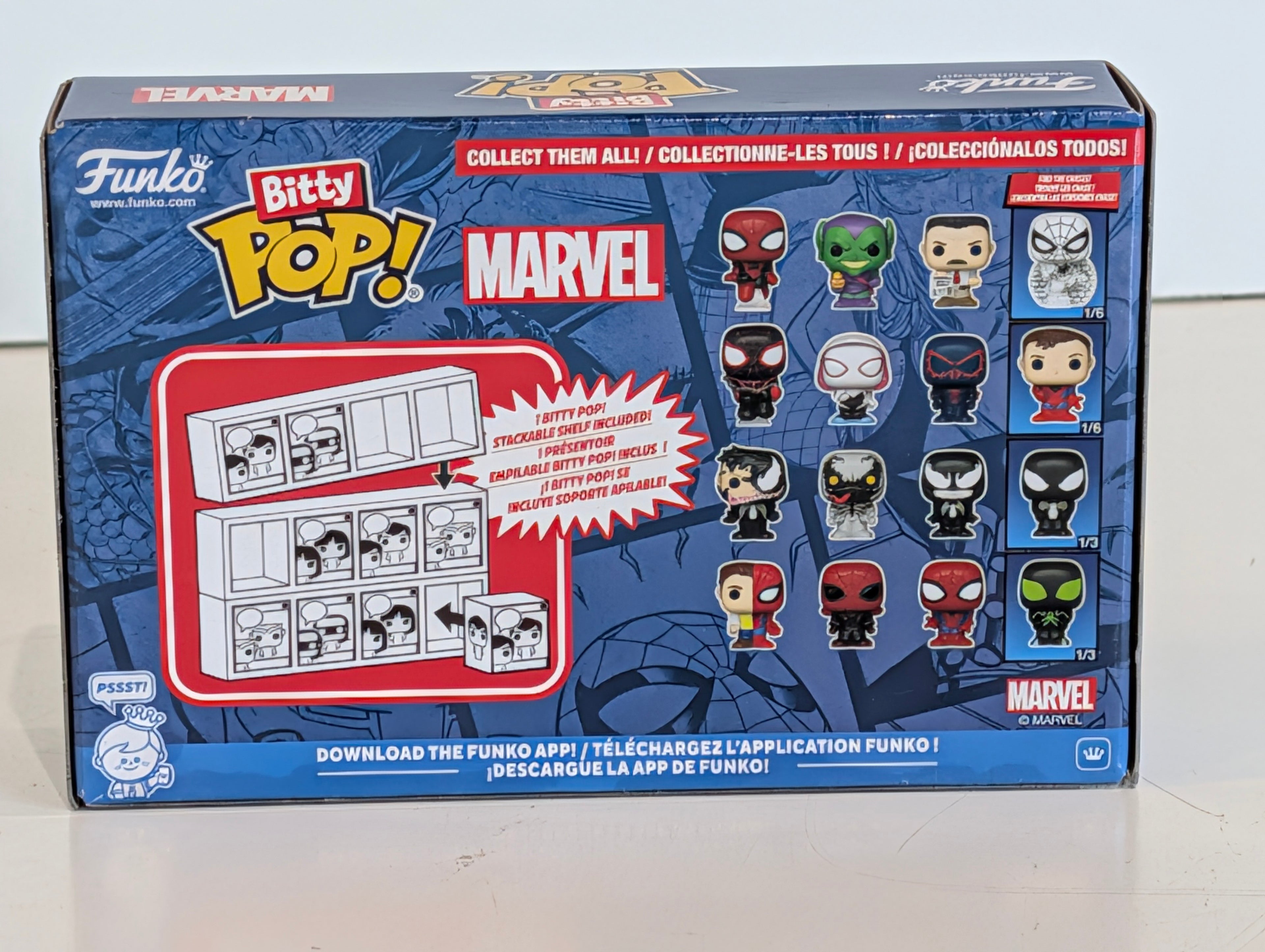 Funko Bitty Pop Marvel Venom Anti-Venom She-Venom Peter Parker 4 Pack Chase