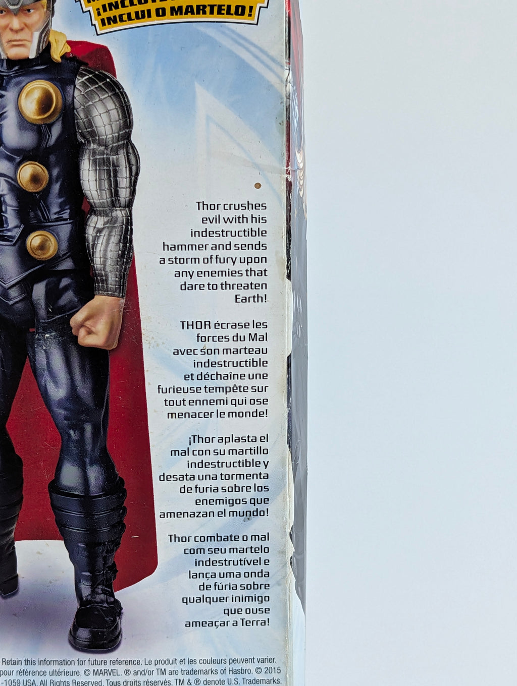 Marvel Avengers Thor Titan Hero Series 12 Inch Figure Hasbro 2015 Boxed Toy