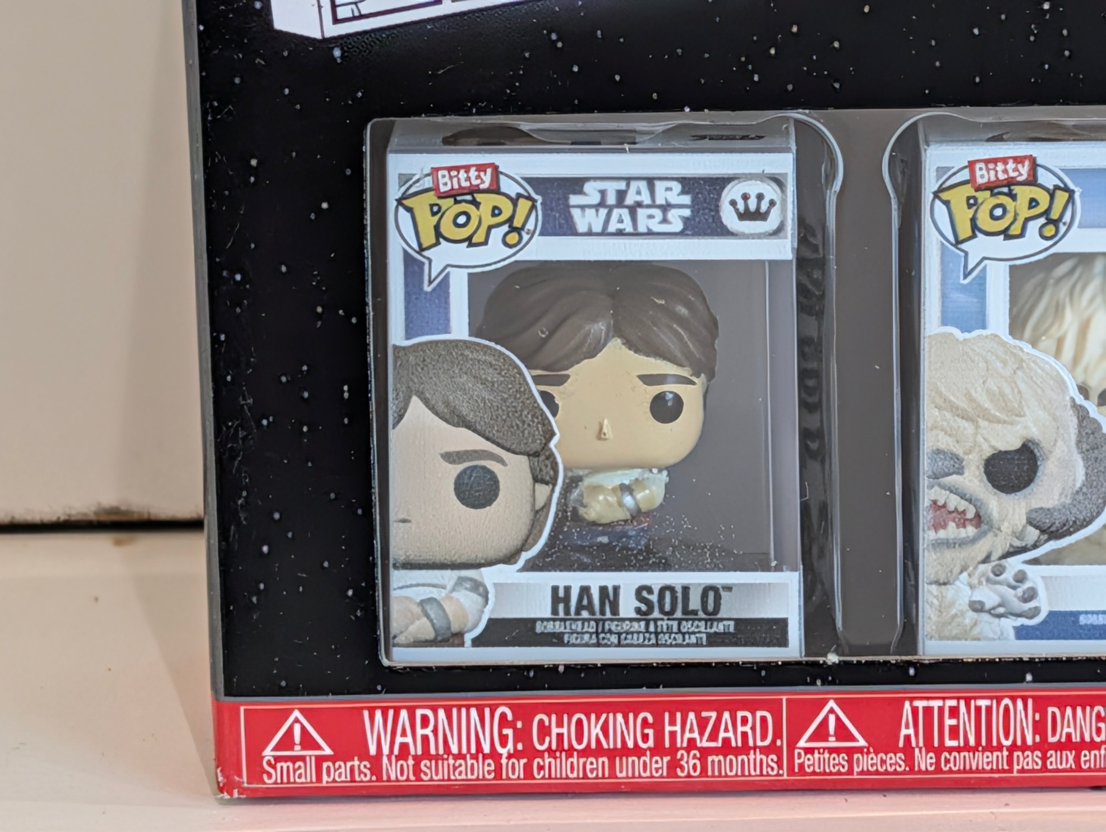 Funko Bitty Pop Star Wars Han Solo Wampa Yoda 4 Pack Mystery Figure Set