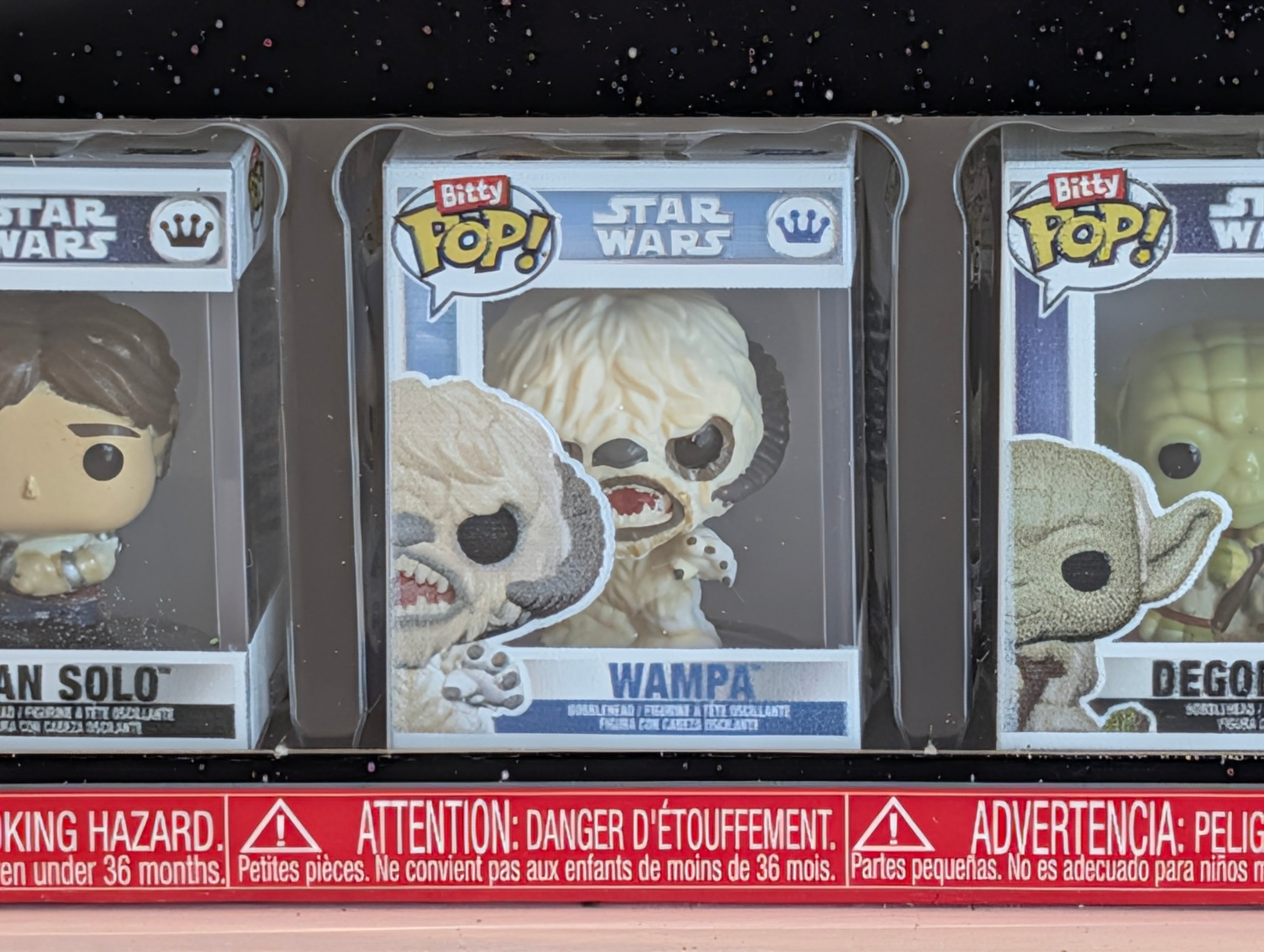 Funko Bitty Pop Star Wars Han Solo Wampa Yoda 4 Pack Mystery Figure Set