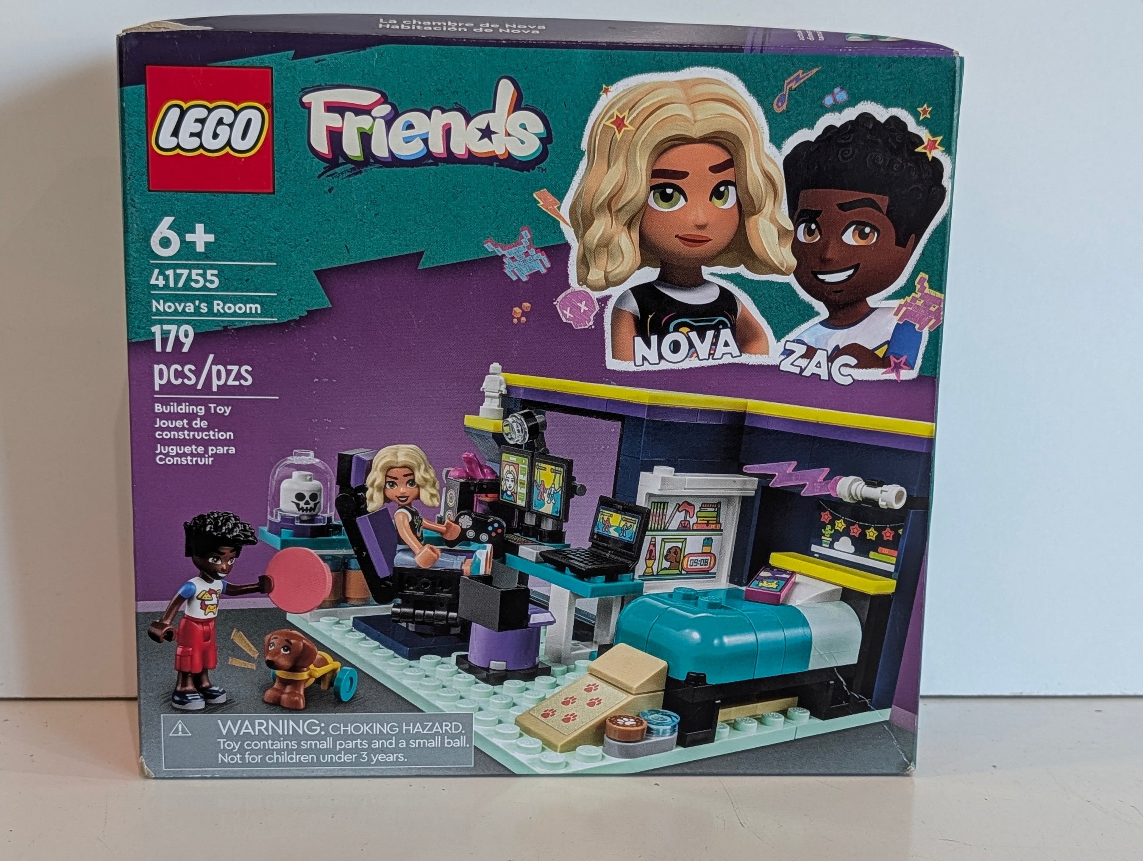 LEGO Friends 41755 Nova’s Room Set 179 PCS Building Kit Figures Bedroom Playset