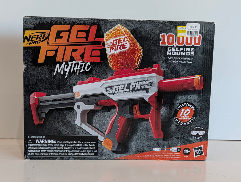 NERF Pro Gelfire Mythic Blaster 10000 Rounds Automatic Gel Toy Gun Kit Set