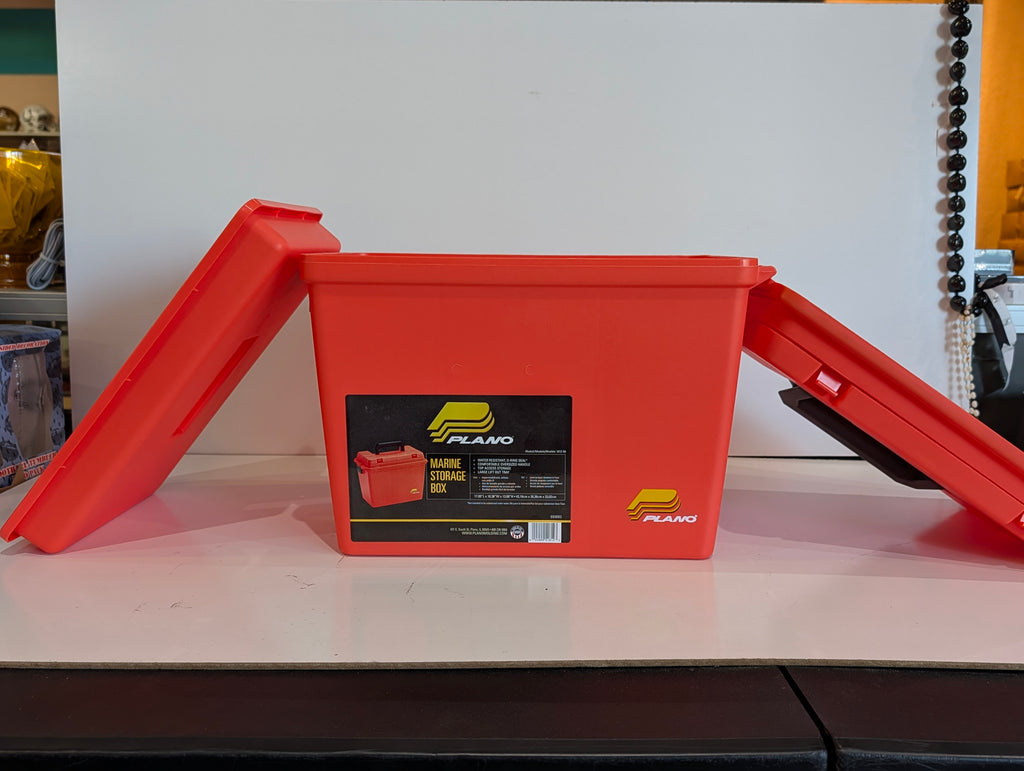 Plano 1812-50 Marine Storage Box Waterproof O-Ring Seal Utility Case Red