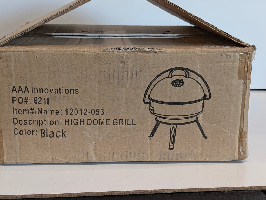 AAA Innovations High Dome Grill Portable Charcoal BBQ Black Camping Grill