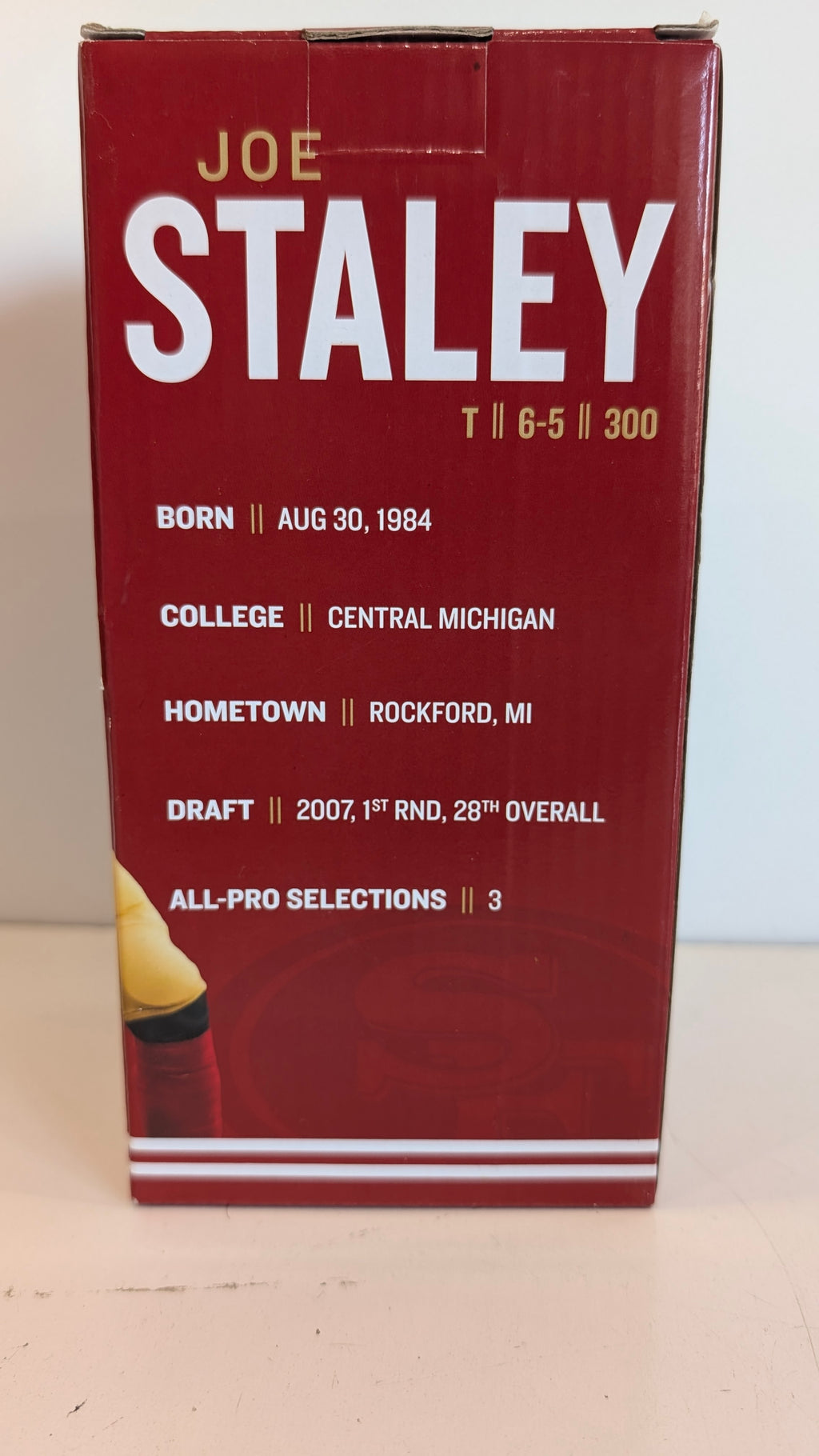 2019 Joe Staley Bobblehead San Francisco 49ers Limited Edition NFL Figure
