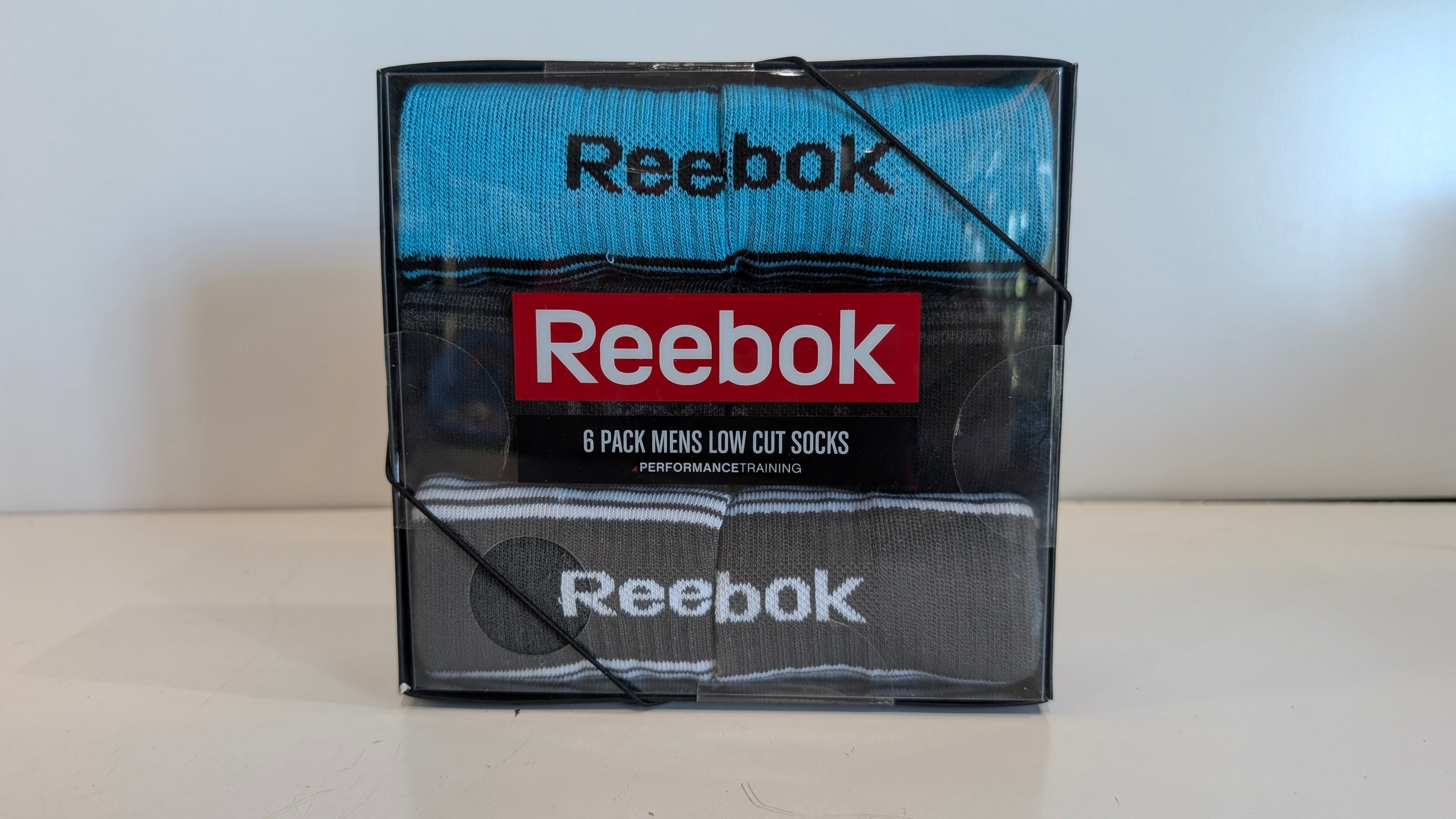 Reebok 6 Pack Mens Low Cut Socks Performance Training Athletic Footwear Set