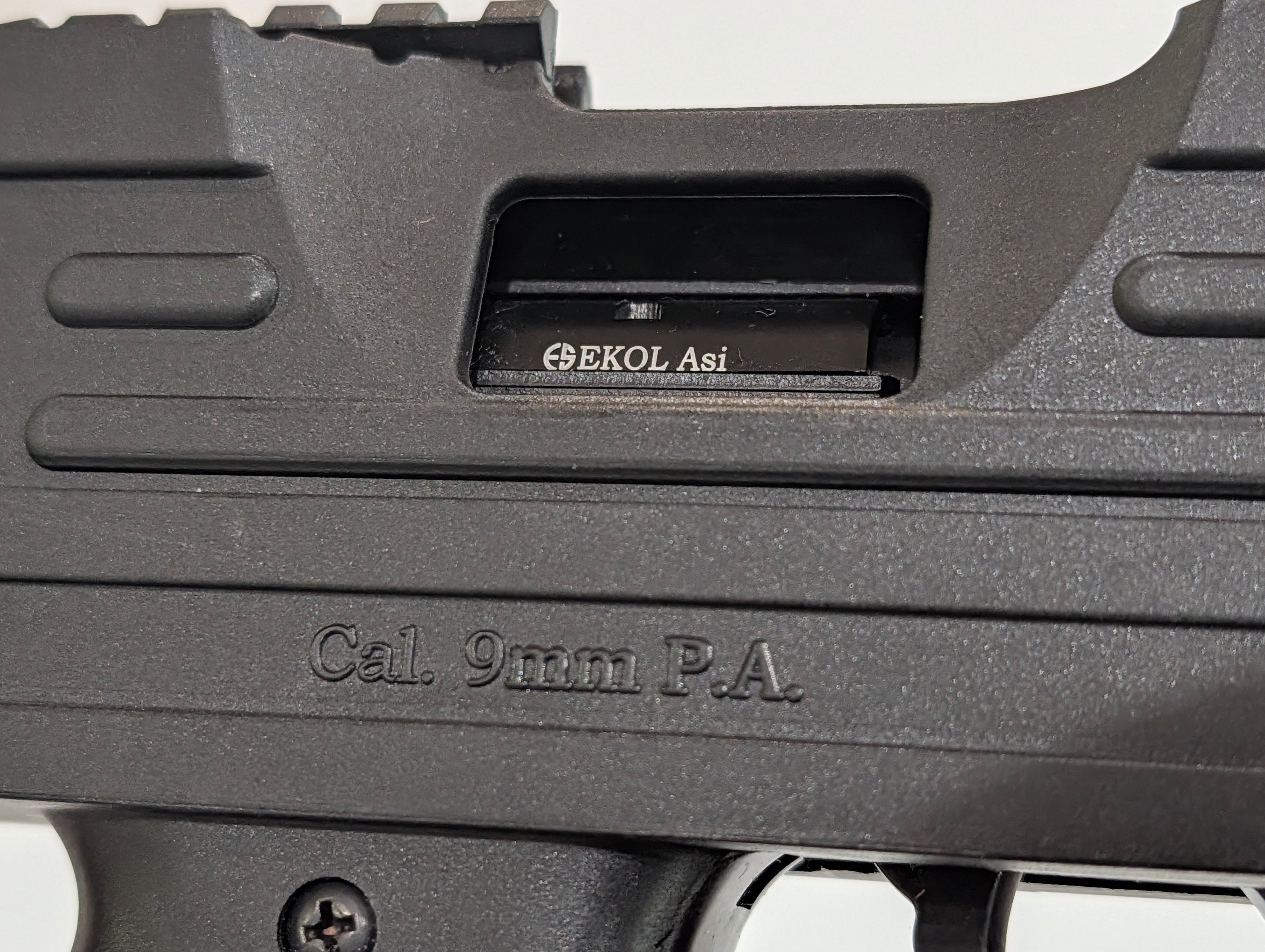 Ekol ASI UZI Style 9mm P.A Blank Firing Automatic Prop Gun With 2 Magazines