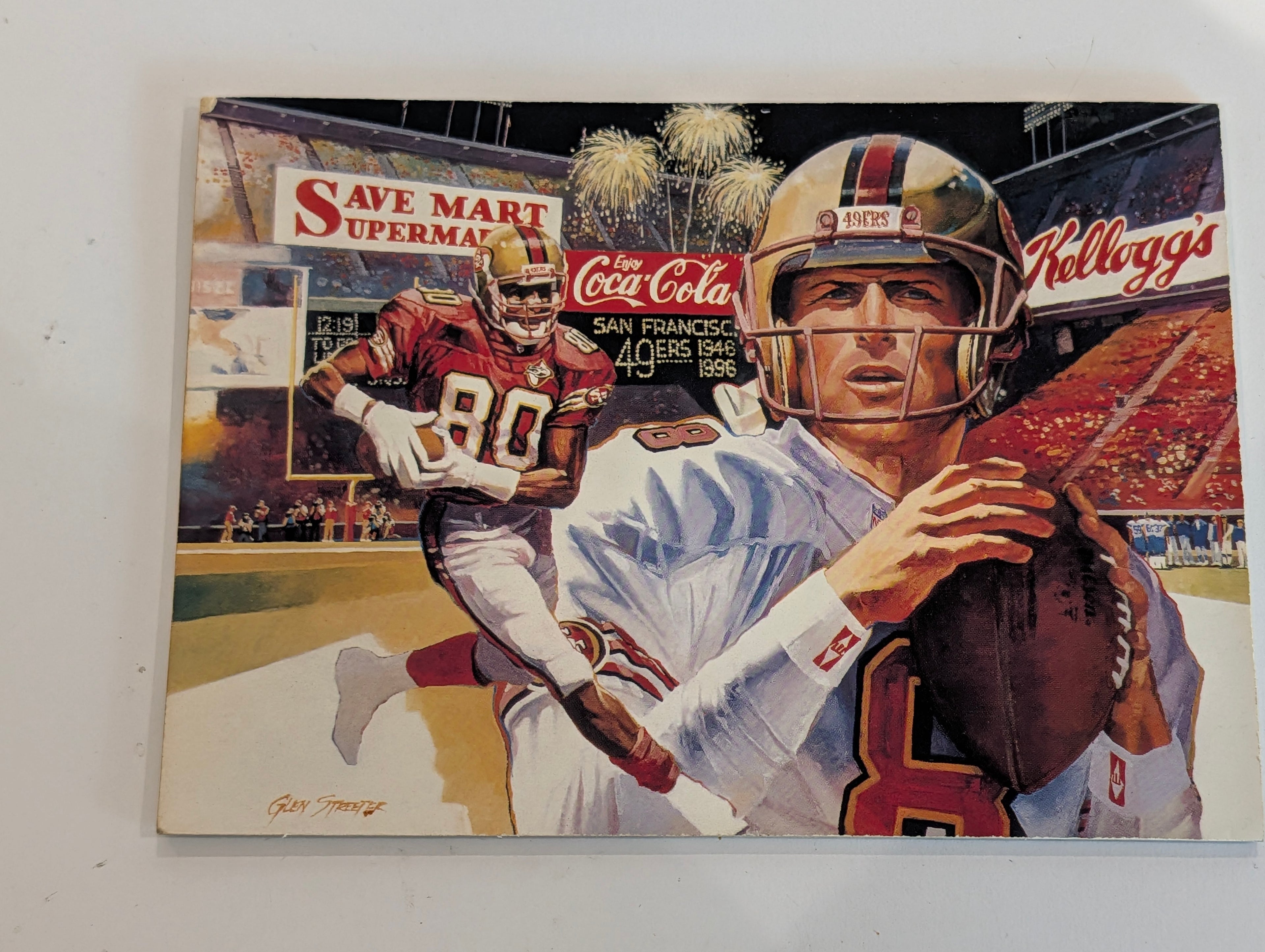 Vintage San Francisco 49ers Save Mart 9 Coin Collector Plaque Rice Montana