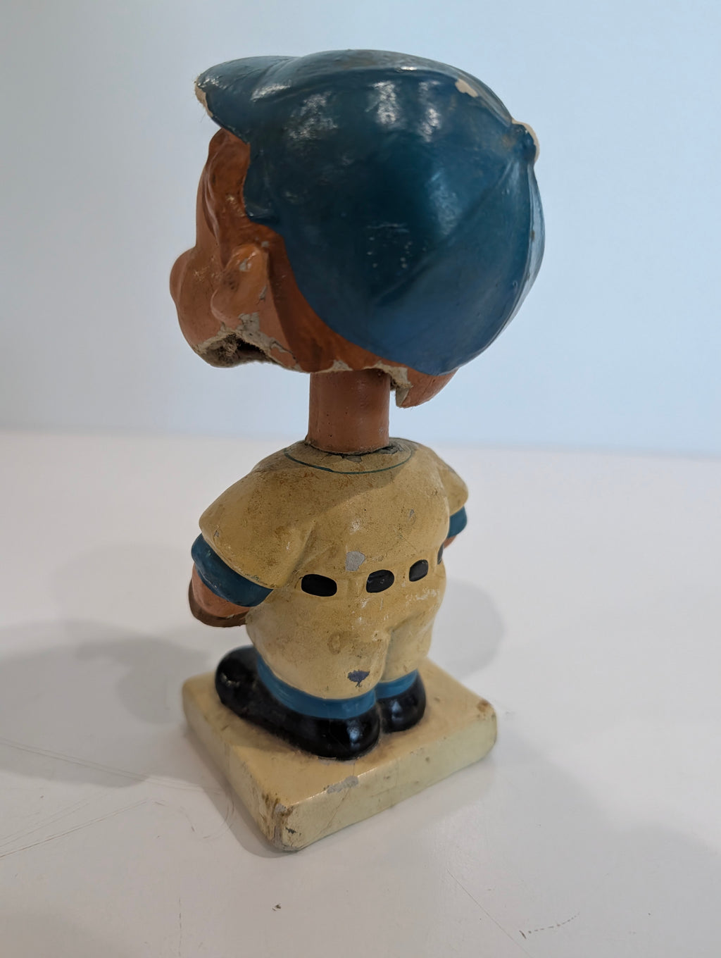 Vintage Los Angeles Dodgers Bobblehead Nodder Figure Damaged Head Crack Repair
