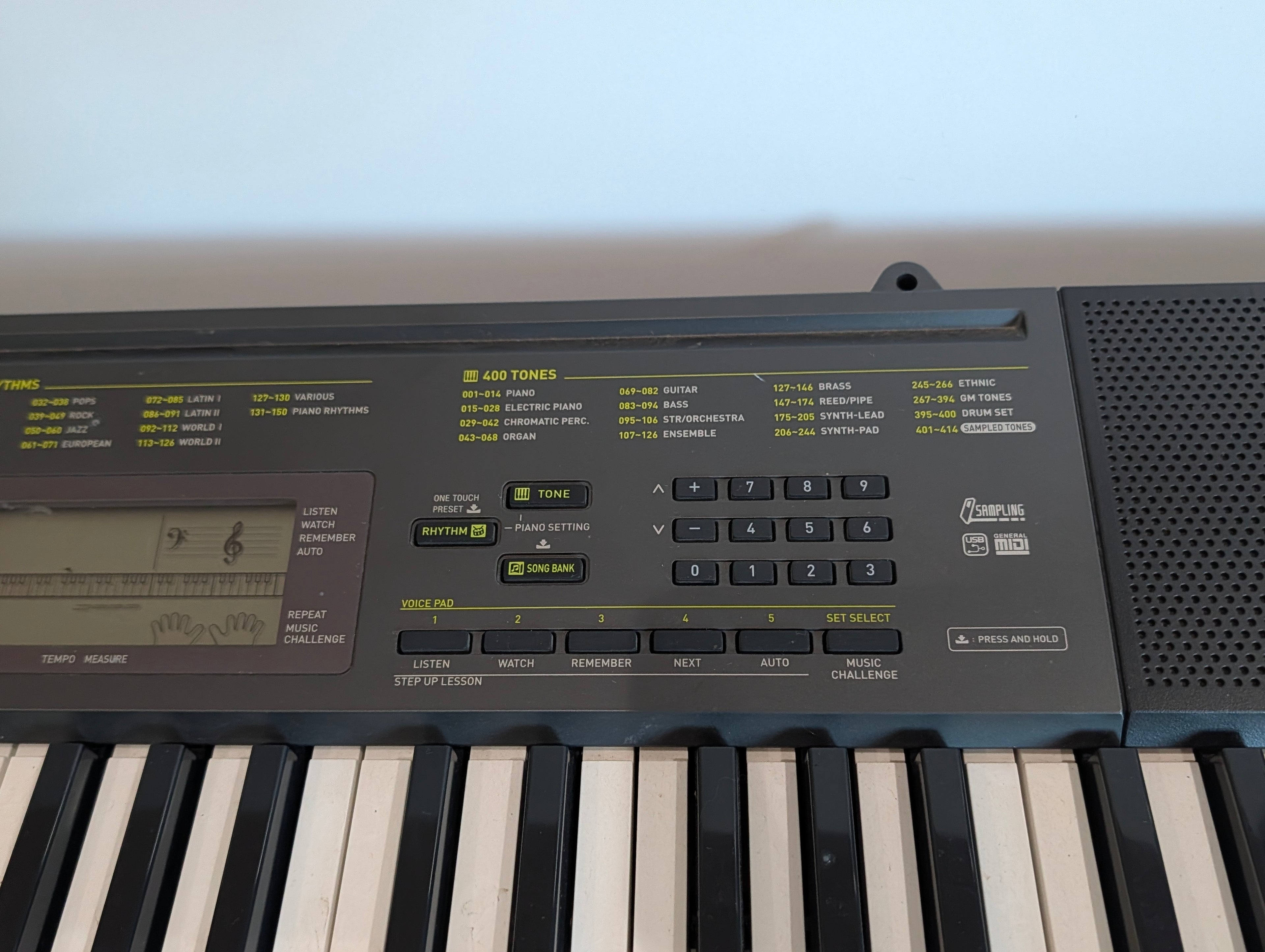 Casio CTK-2080 61 Key Electronic Keyboard Piano USB MIDI Song Bank Bundle