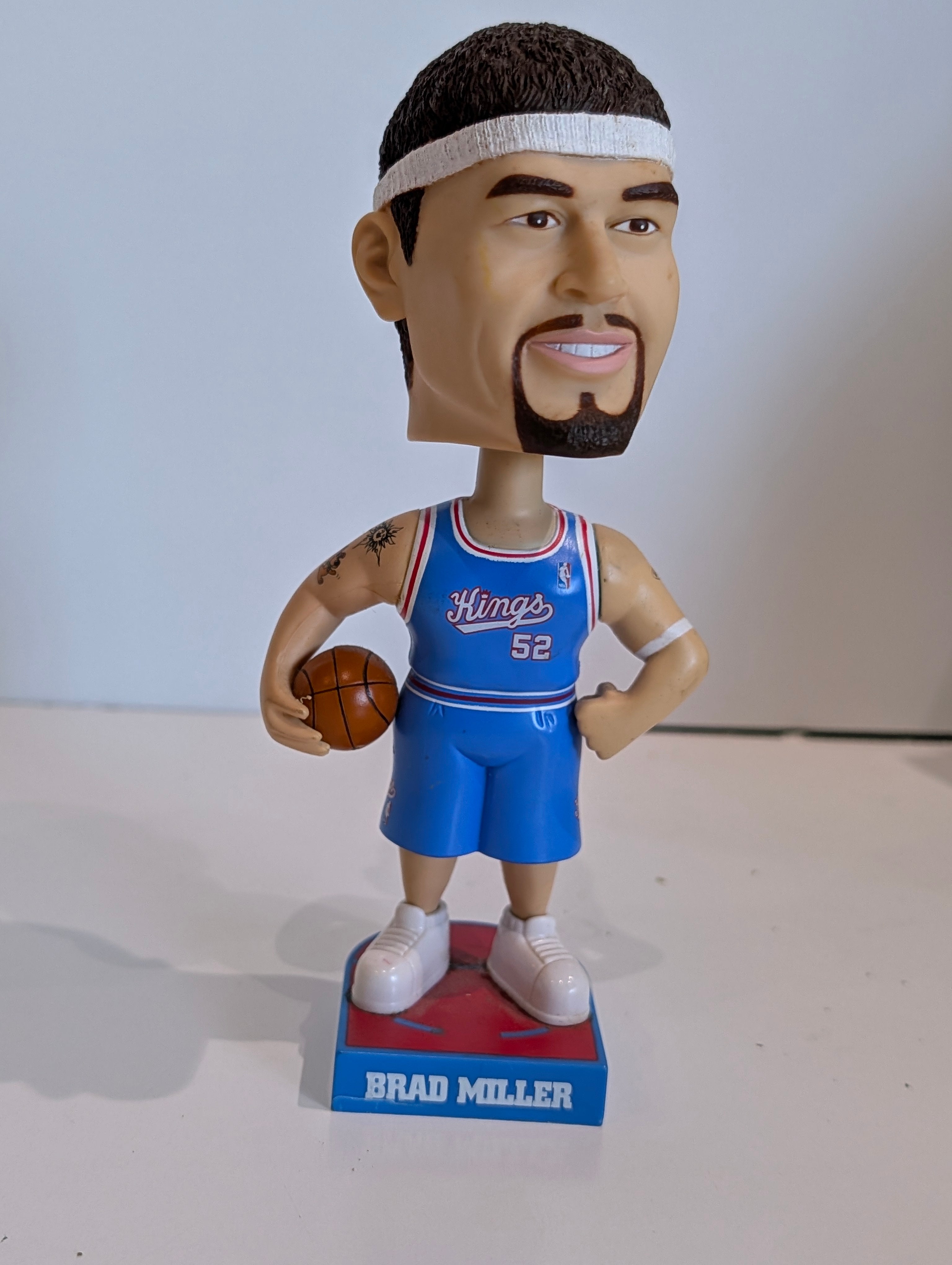 Vintage Brad Miller Sacramento Kings Bobblehead NBA Collectible Figurine