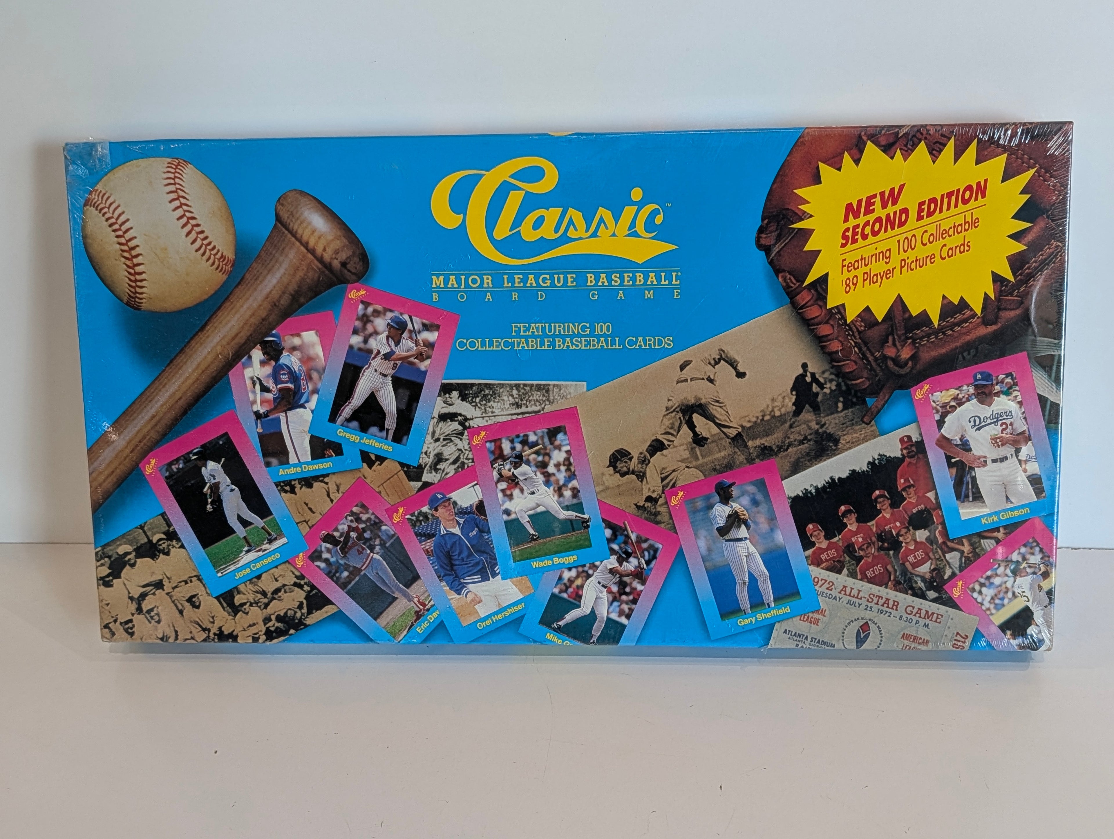 Vintage 1989 Classic MLB Board Game Second Edition 100 Cards Sealed Collectible