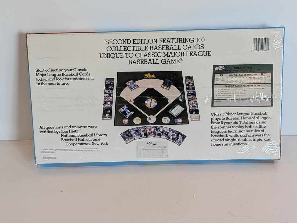 Vintage 1989 Classic MLB Board Game Second Edition 100 Cards Sealed Collectible