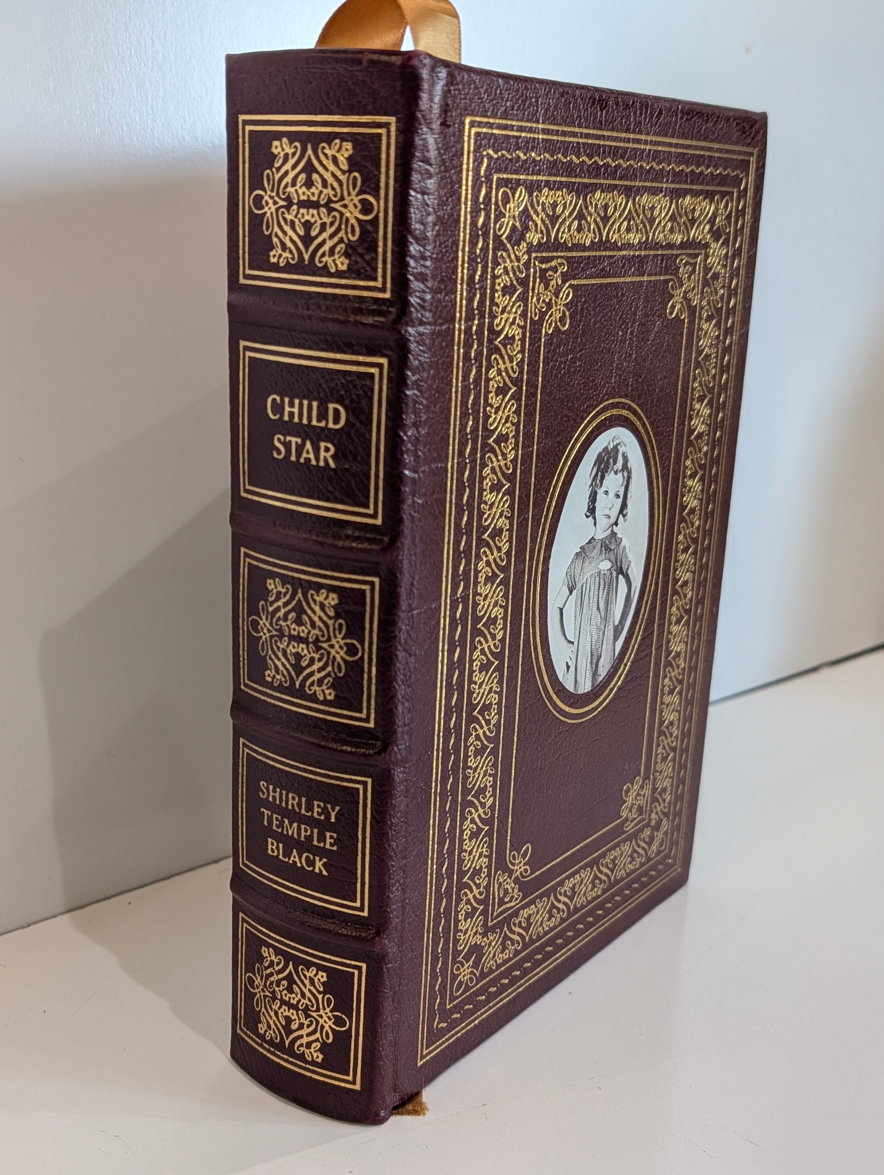 Autographed Shirley Temple Black Child Star Easton Press Leather Book Limited Ed