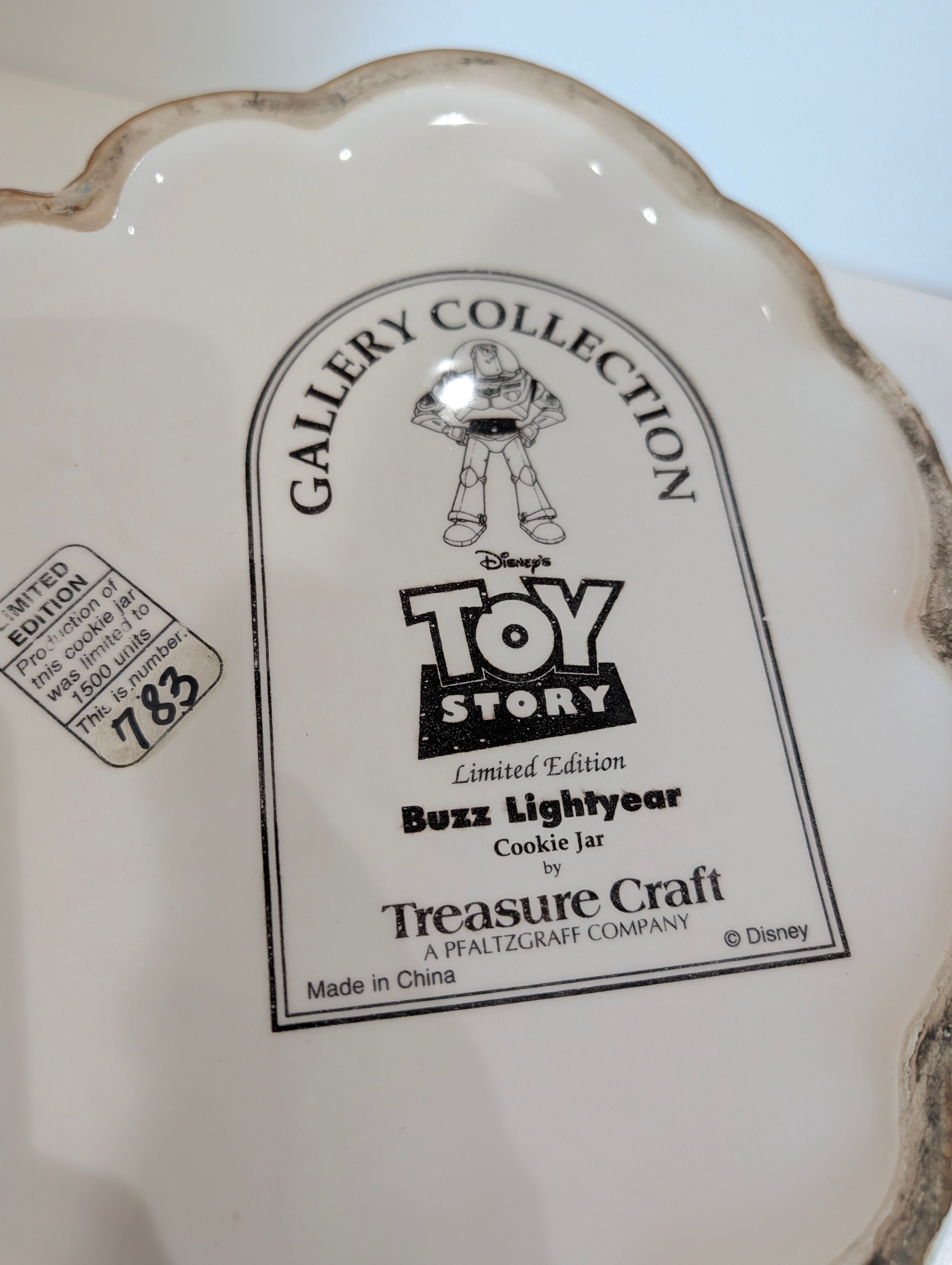 Disney Toy Story Buzz Lightyear Cookie Jar Limited Edition 783 Of 1500 Ceramic