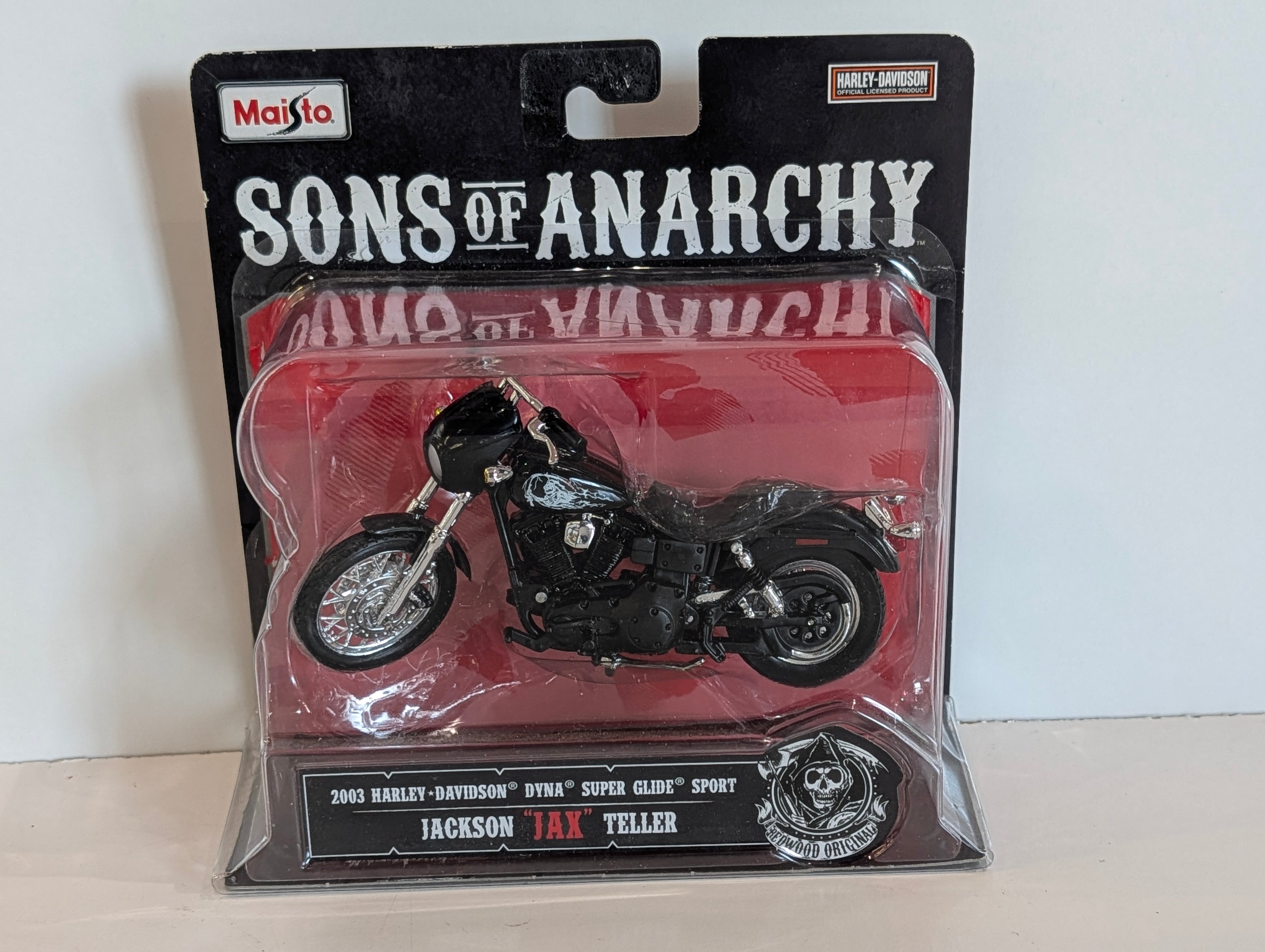Maisto Sons Of Anarchy 2003 Harley Davidson Dyna Super Glide Sport Jax Teller