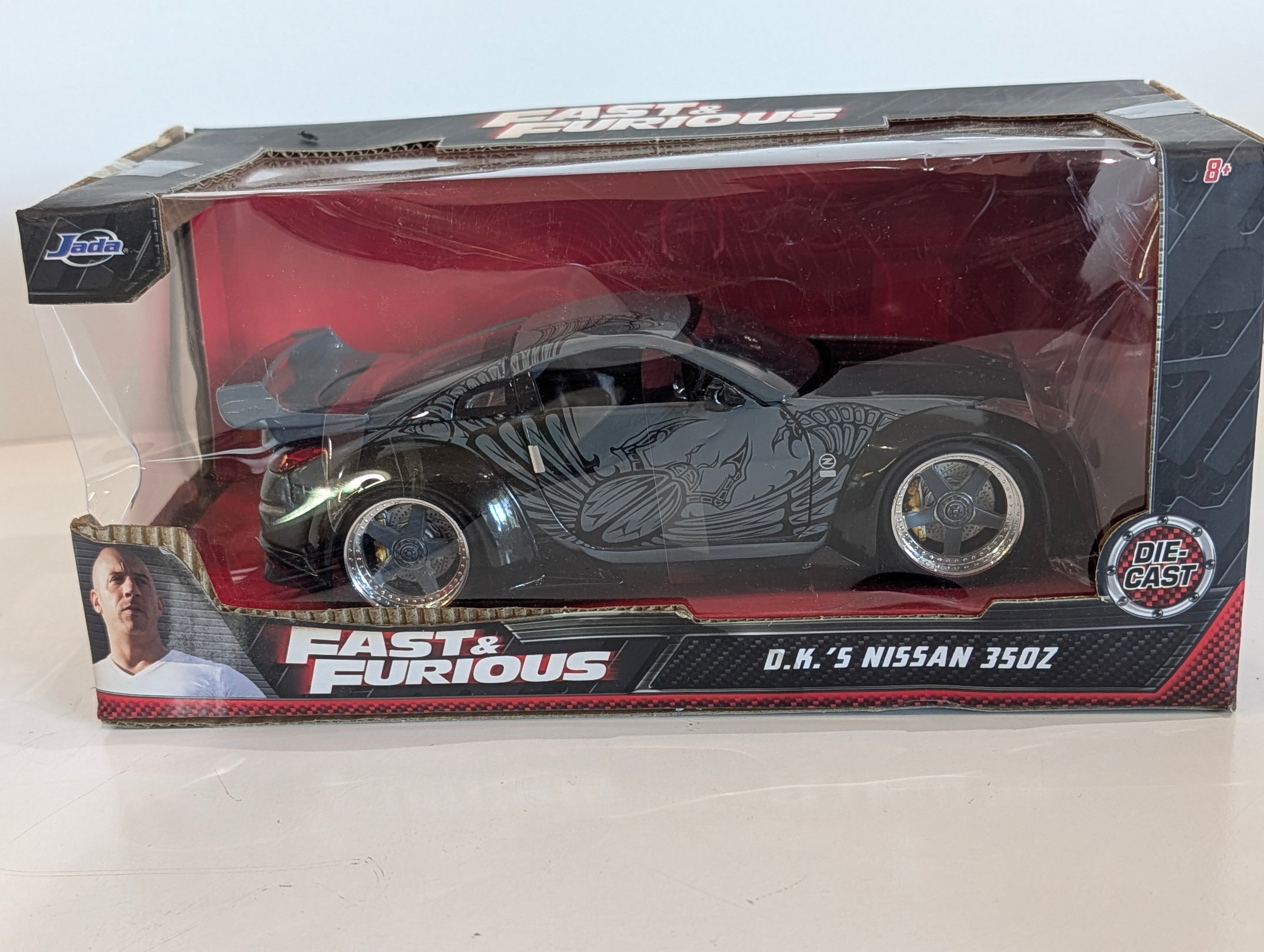 Jada Fast Furious DK Nissan 350Z Tokyo Drift Diecast Model Car Display Box