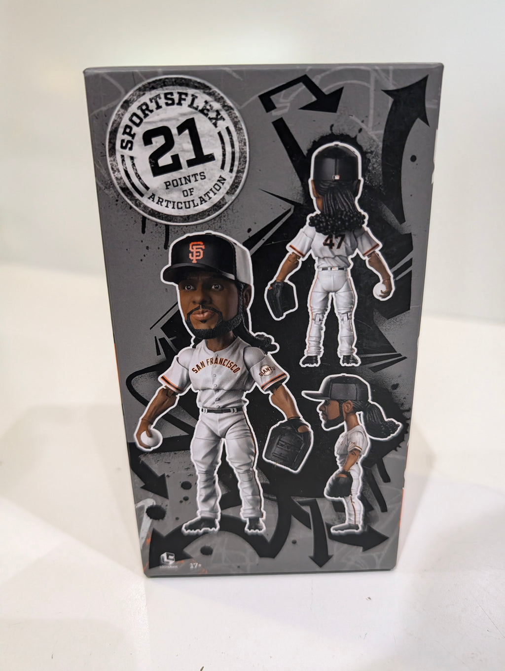 Johnny Cueto SF Giants SportsFlex 21 Points Articulation MLB Figure 05.01