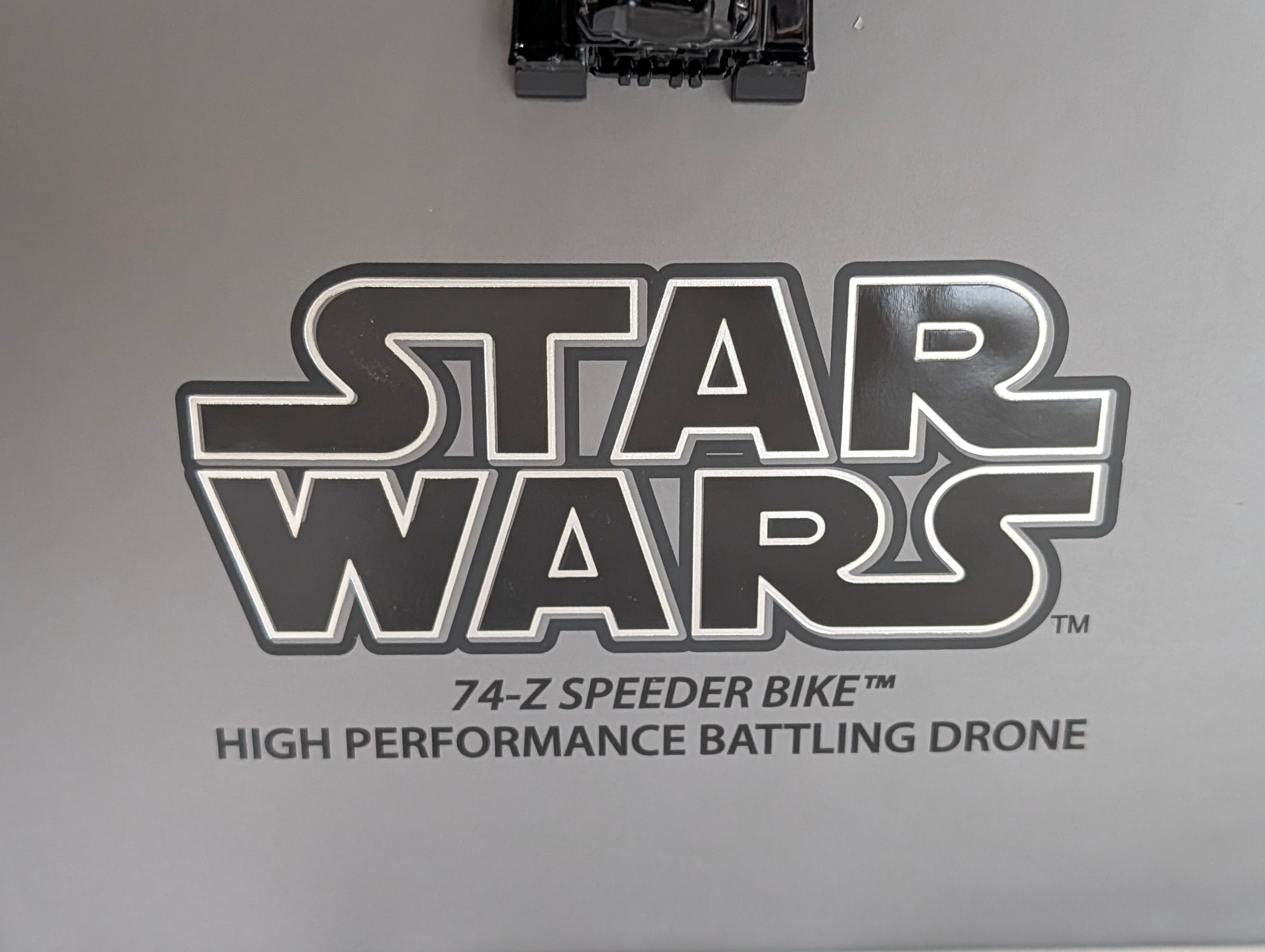 Star Wars 74-Z Speeder Bike Drone Propel Collectors Display Case Disney