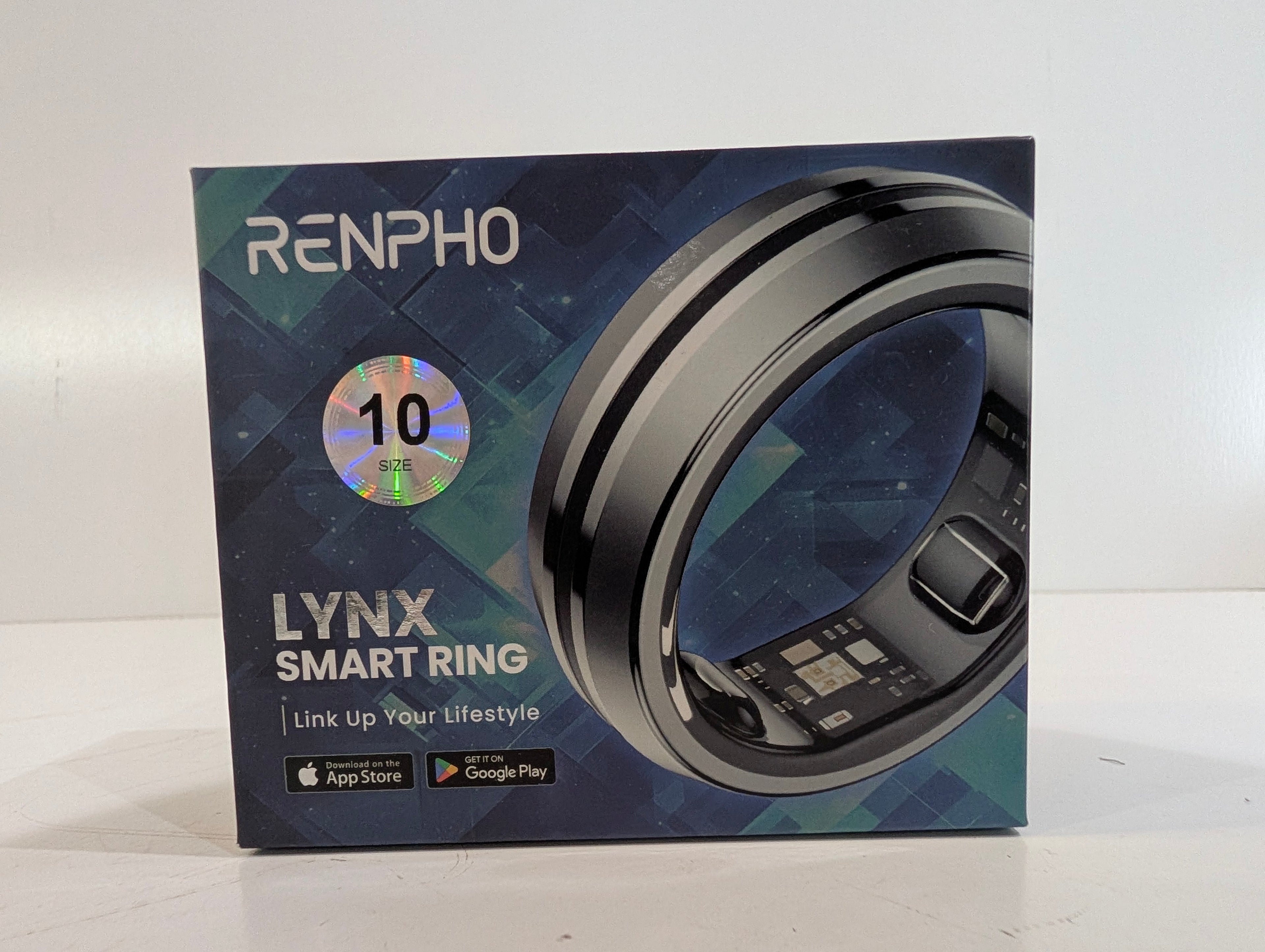 RENPHO Lynx Smart Ring Size 10 Health Tracker Titanium Fitness Sleep Monitor